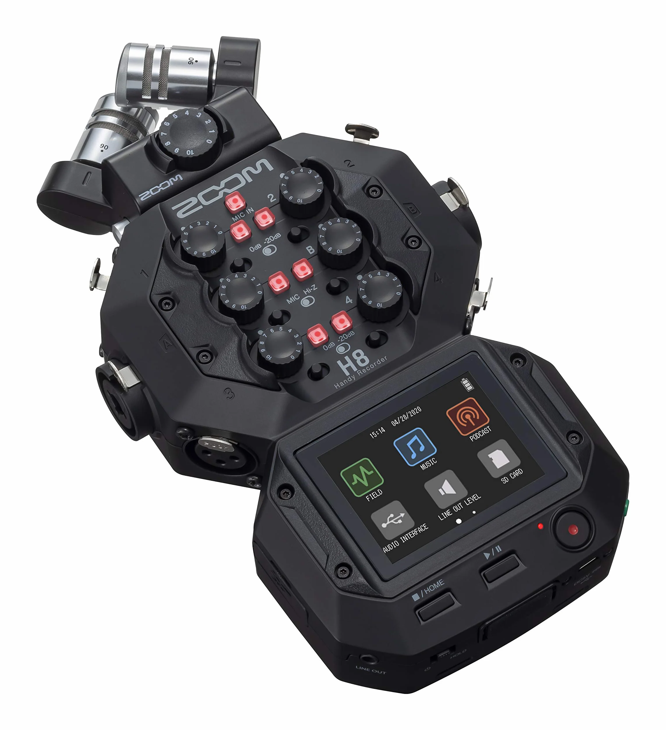Zoom - H8 - grabadora de 8 pistas - interface USB
