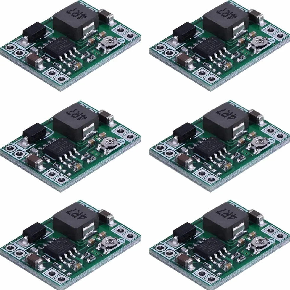 Greluma 6 Piezas MP1584EN convertidor Reductor Reductor Ajustable DC-DC 4,5-28V a 0,8-20V módulo regulador de Voltaje de Fuente de alimentación 24 V a 12 V 9 V 5 V 3 V