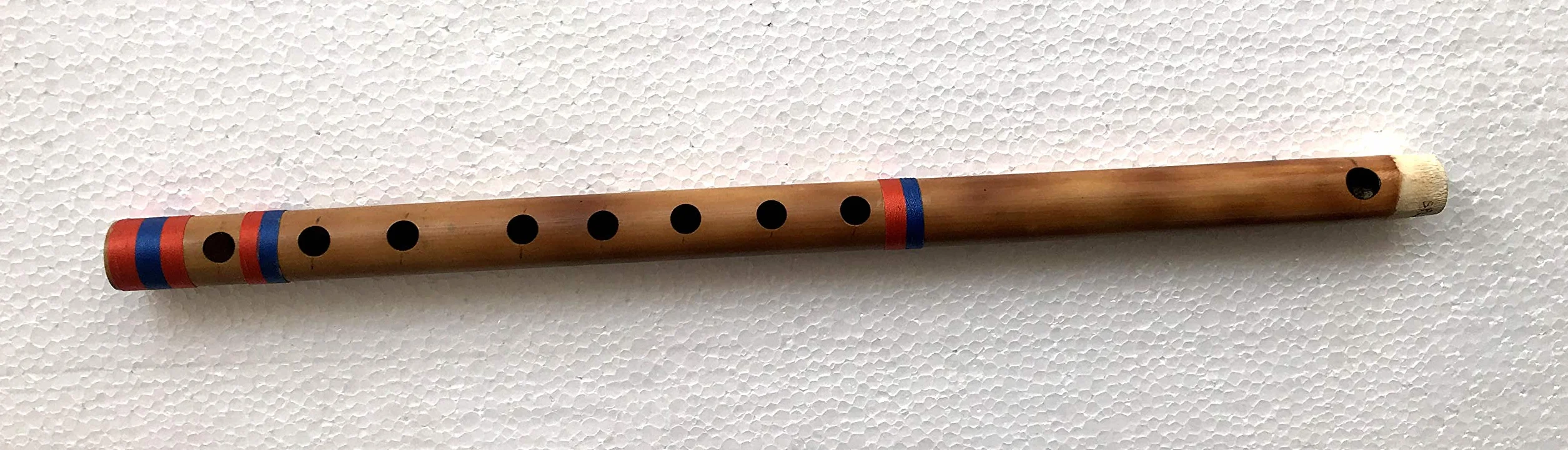 Flauta profesional Carnatic Venu G# Sharp Bass Escala 66 cm 8 agujeros South Bansuri