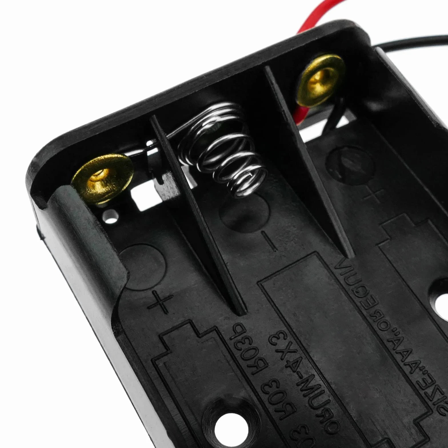 Portapilas de plástico para Tres Pilas AAA LR03 de 1.5V