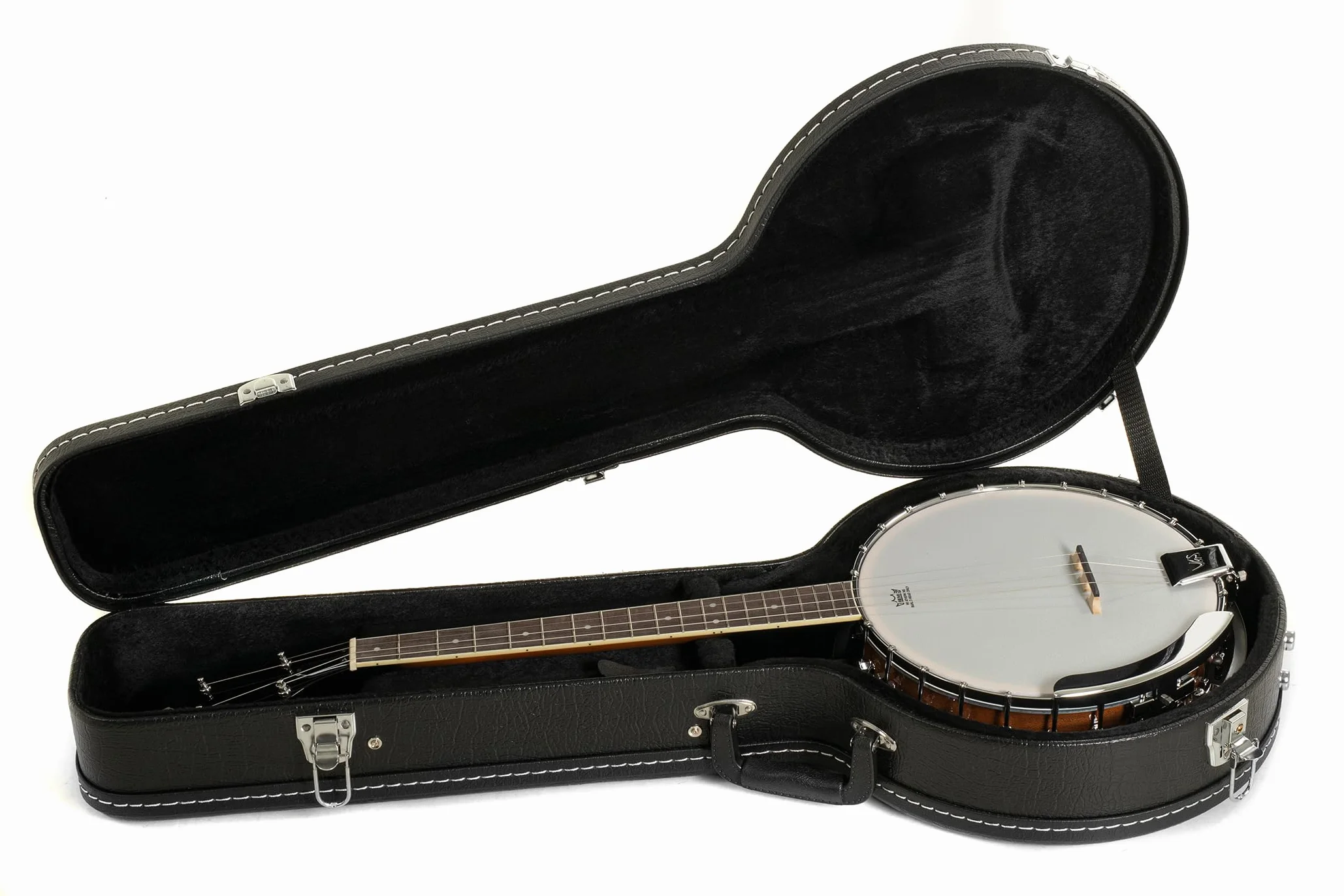 Gewa 505015 Banjo Select 4 Cuerdas, Parche Original Remo, con Estuche
