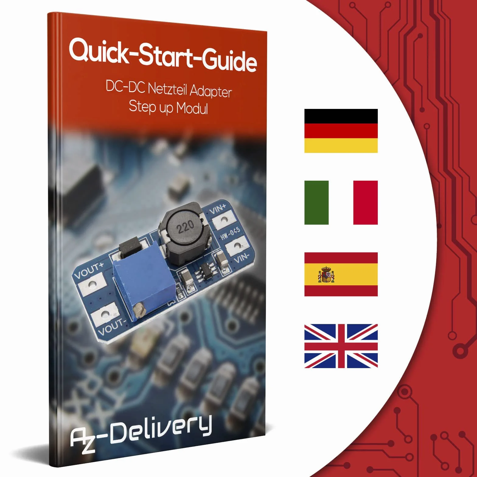 AZDelivery 5x MT3608 DC-DC Step Up Module Compatible con Arduino