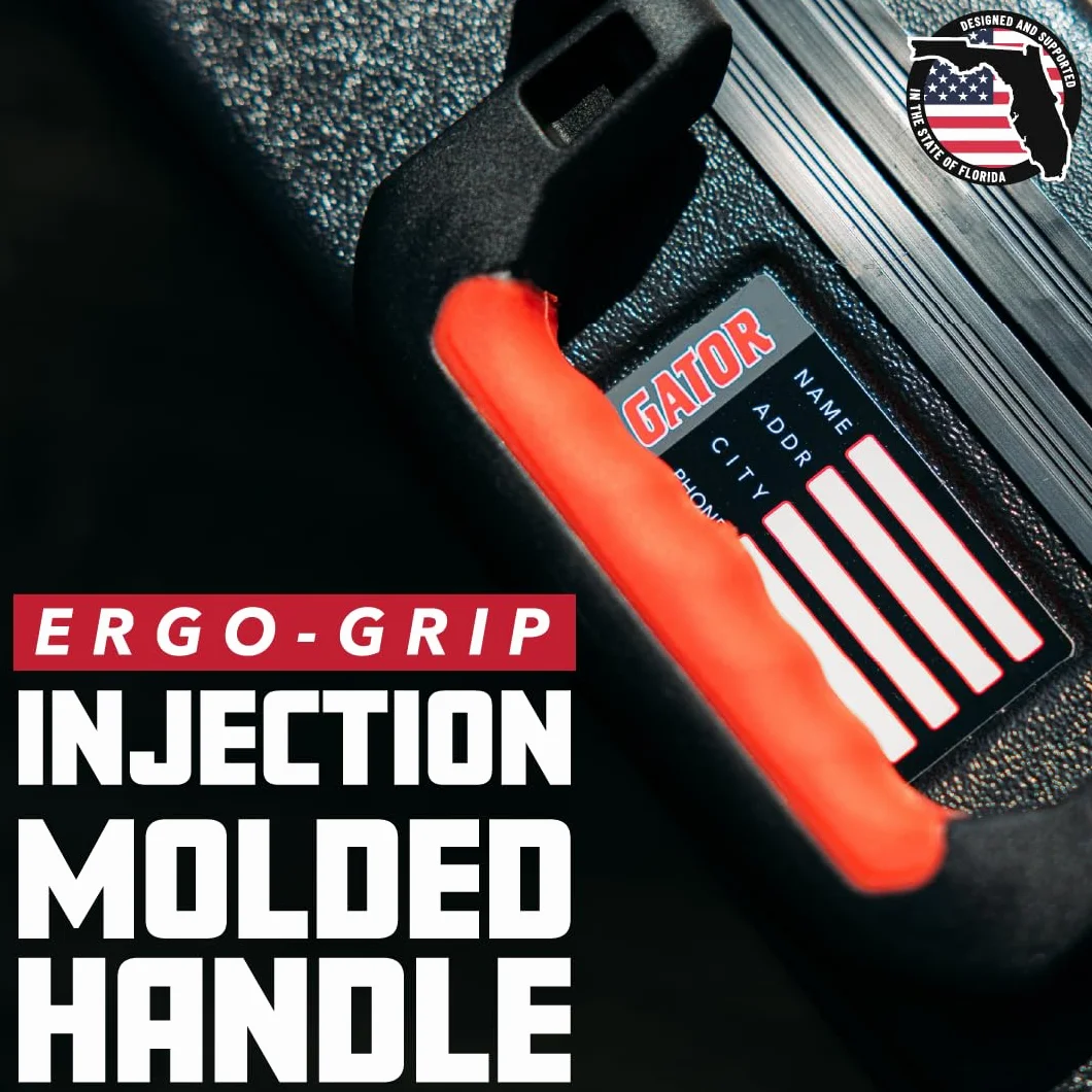 Gator Cases Estuche Moldeado para Guitarra Bajo con Cierre Aprobado por la TSA; (GTSA-GTRBASS)