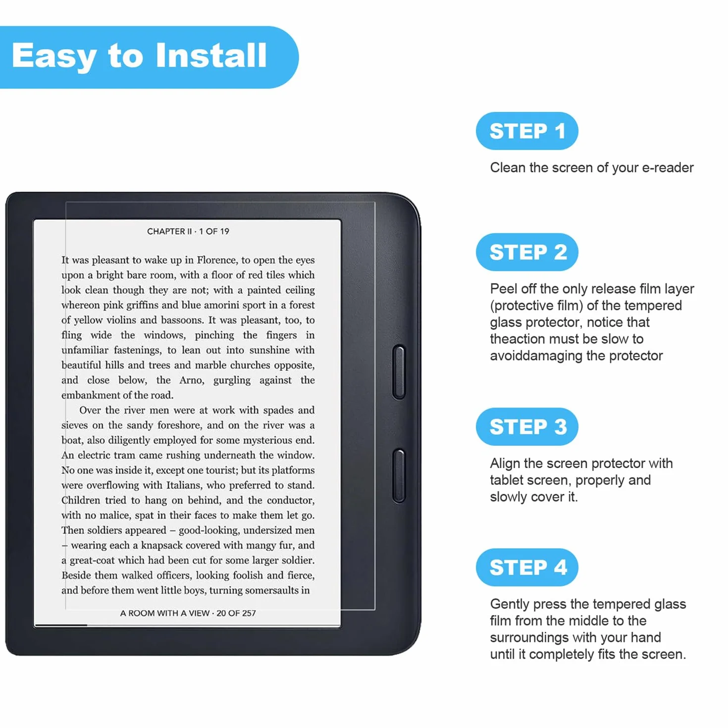 Vidrio templado KOBO Libra 2 protector de pantalla HD transparente
