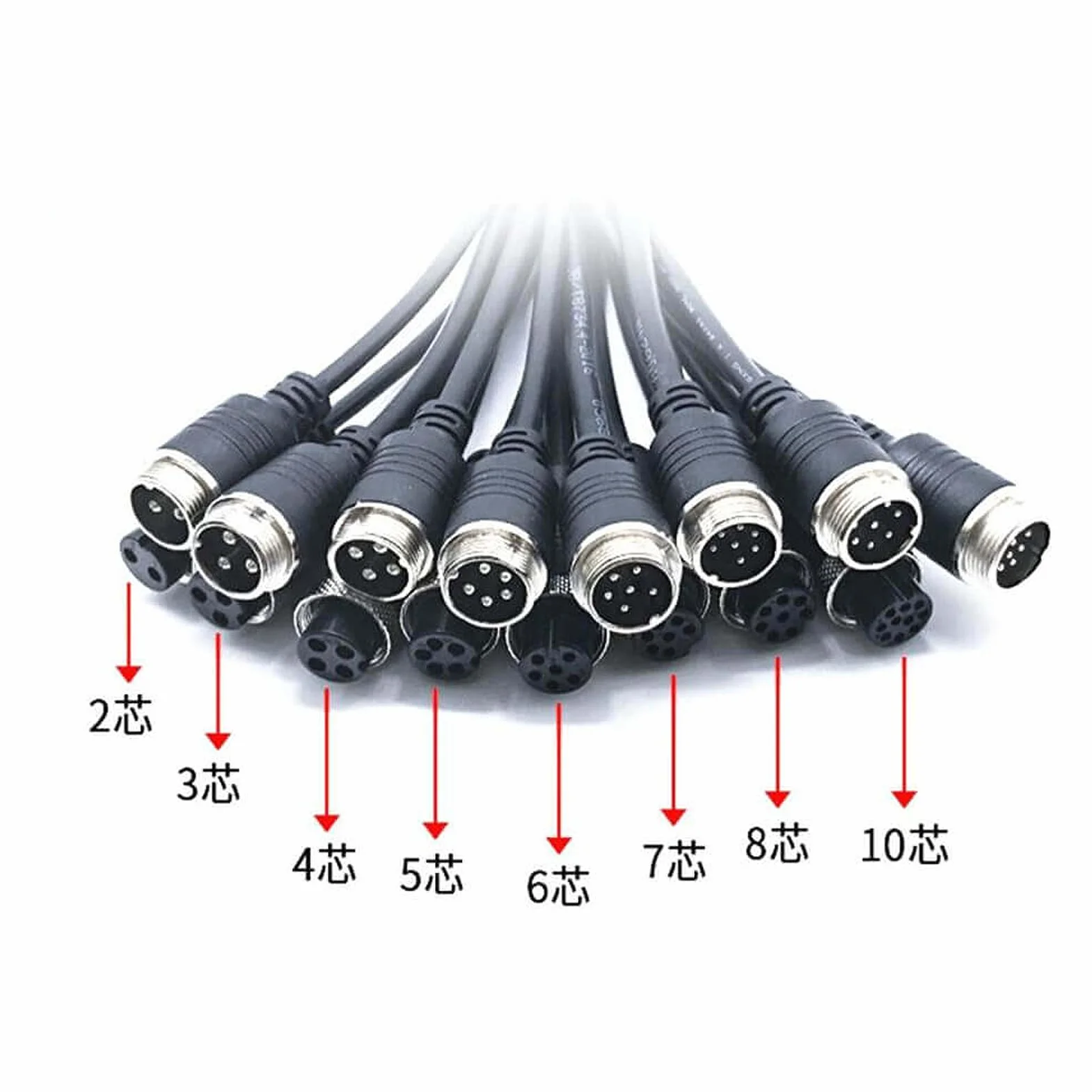 Elecbee Conector de aviación GX12 Hembra de 4 pines a USB2.0 Tipo-A Cable macho