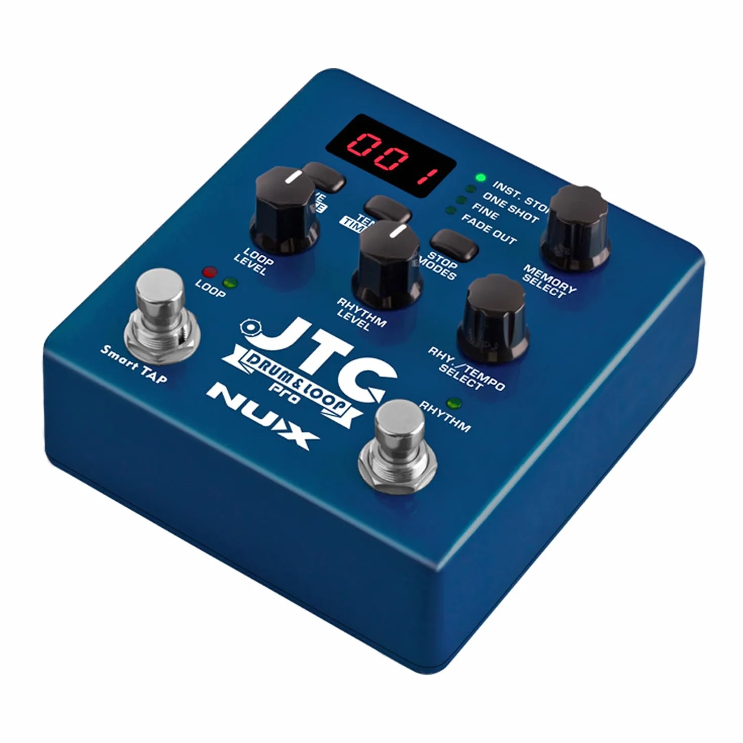 Nux JTC Tambor and Loop Pro Dual Switch - Pedal para guitarra y bajo + fuente de alimentación keepdrum
