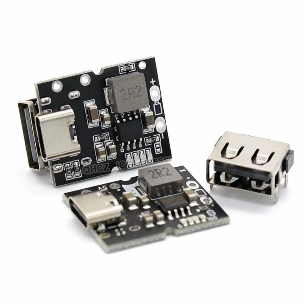 Tipo C USB 5 V 2 A Boost Convertidor Step-Up Módulo de Potencia Placa de Carga de Batería de Litio Cargador DIY Fácil Instalación Fácil de Usar Sin Soldadura
