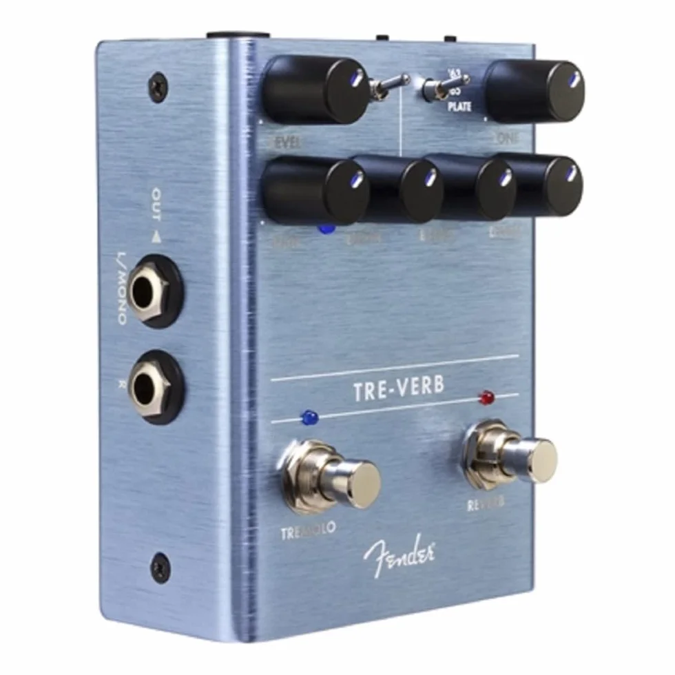 Fender Tre-Verb, Pedal de Efecto para Guitarra, Reverb/Tremolo Digital
