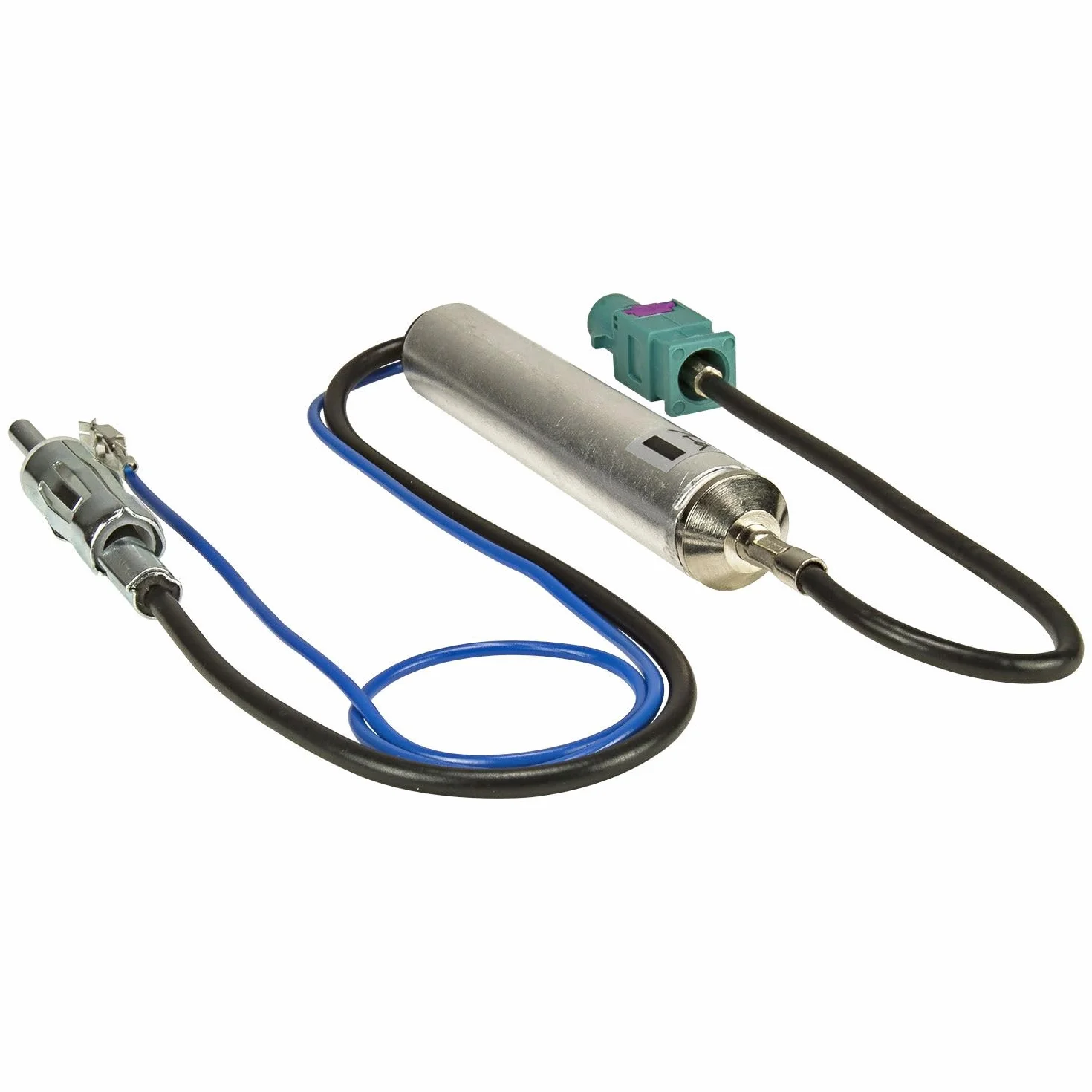 tomzz Audio 1503-004 Adaptador de Antena Fakra con alimentación Fantasma Compatible con Audi Citroen Fiat Peugeot Seat Skoda Opel VW a DIN