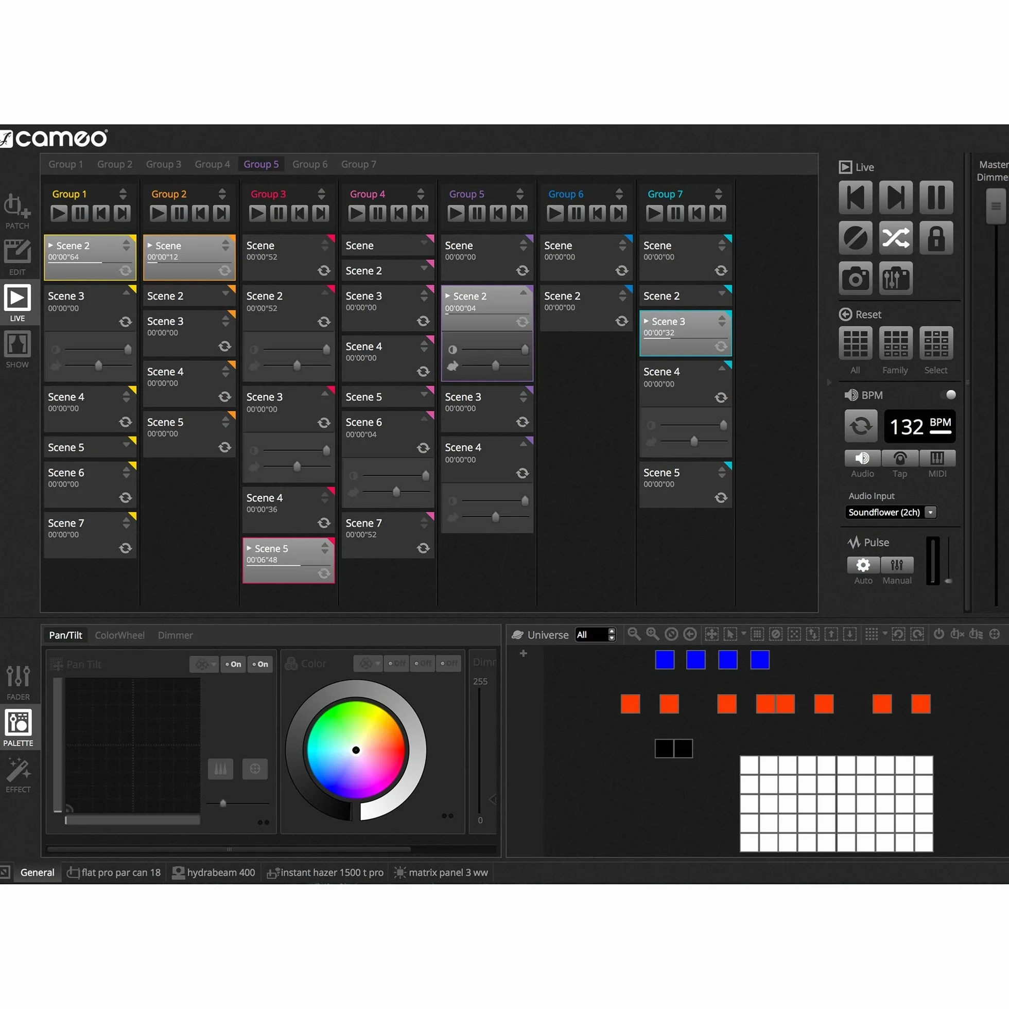 Cameo DVC CUE - Interfaz USB a DMX con hasta 2048 canales DMX y panel de control iluminado