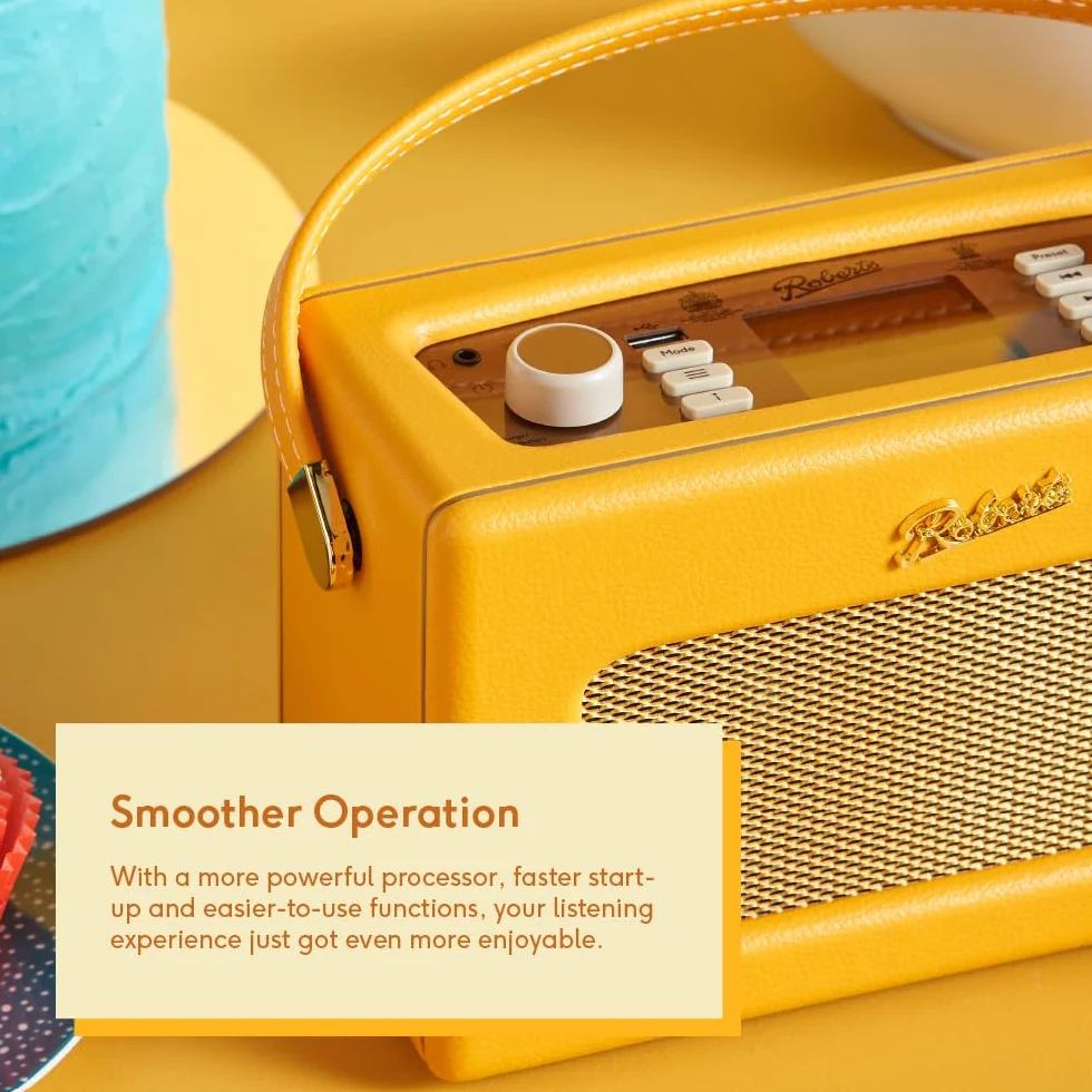 Roberts Revival iSTREAML - Radio Digital FM/Dab/Dab+/Internet con Bluetooth, Amarillo Sunburst