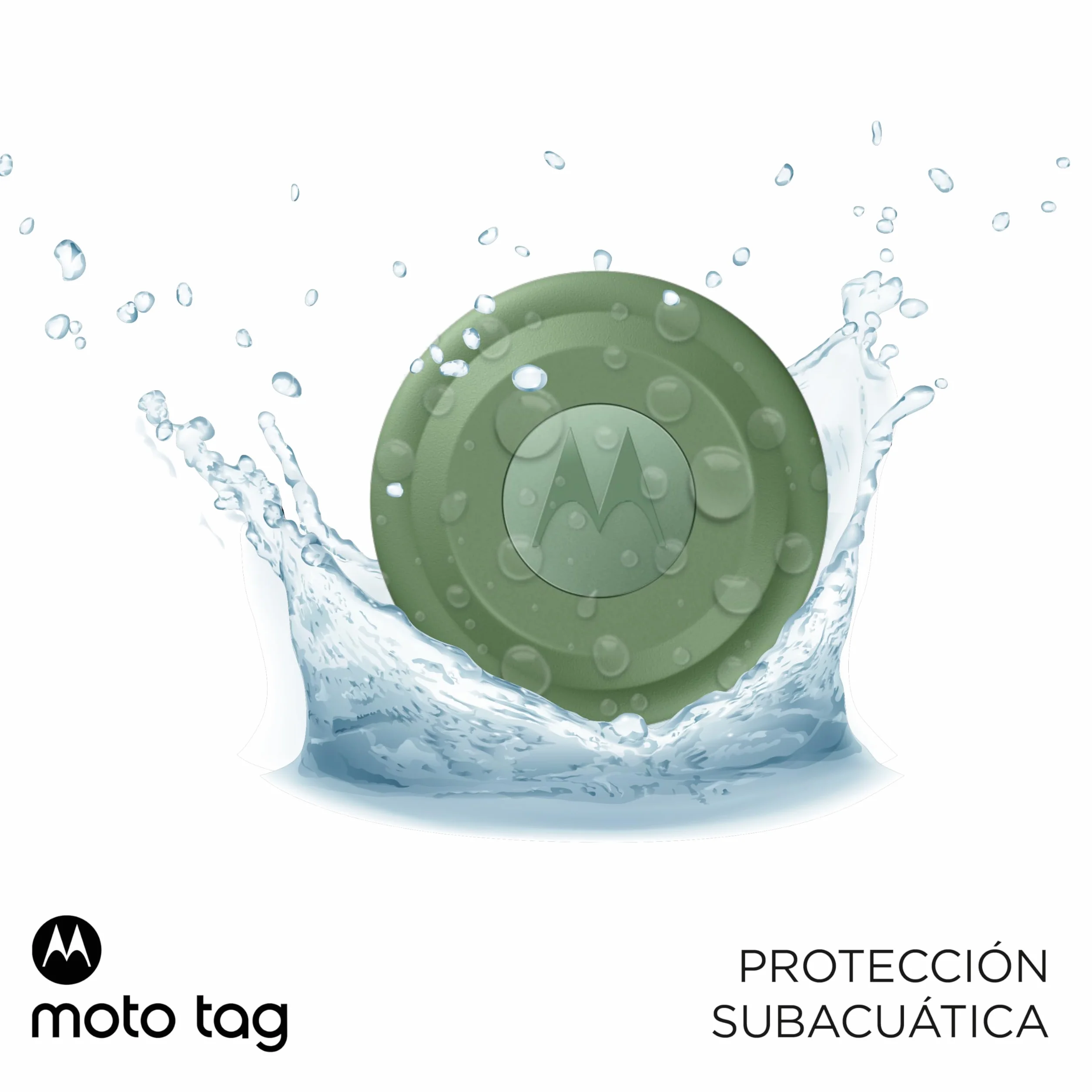 Motorola Moto Tag,fácil de configurar localizar,protección Frente al Seguimiento no Deseado,Bluetooth y precisión UWB,compatibilidad con Accesorios Populares,autonomía 1 año,protección bajo Agua,Azul