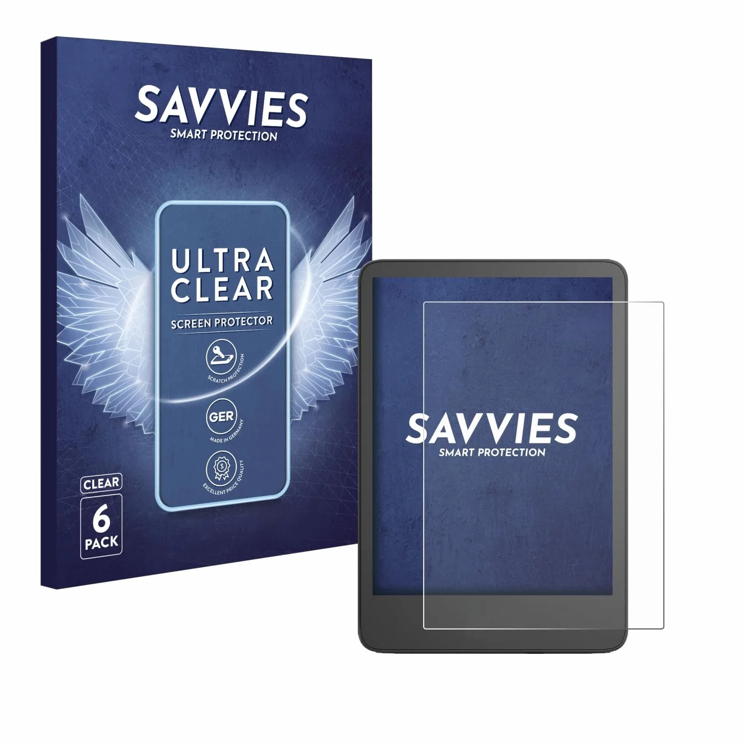 Savvies Protector Pantalla para Amazon Kindle 2024 6 Unidades