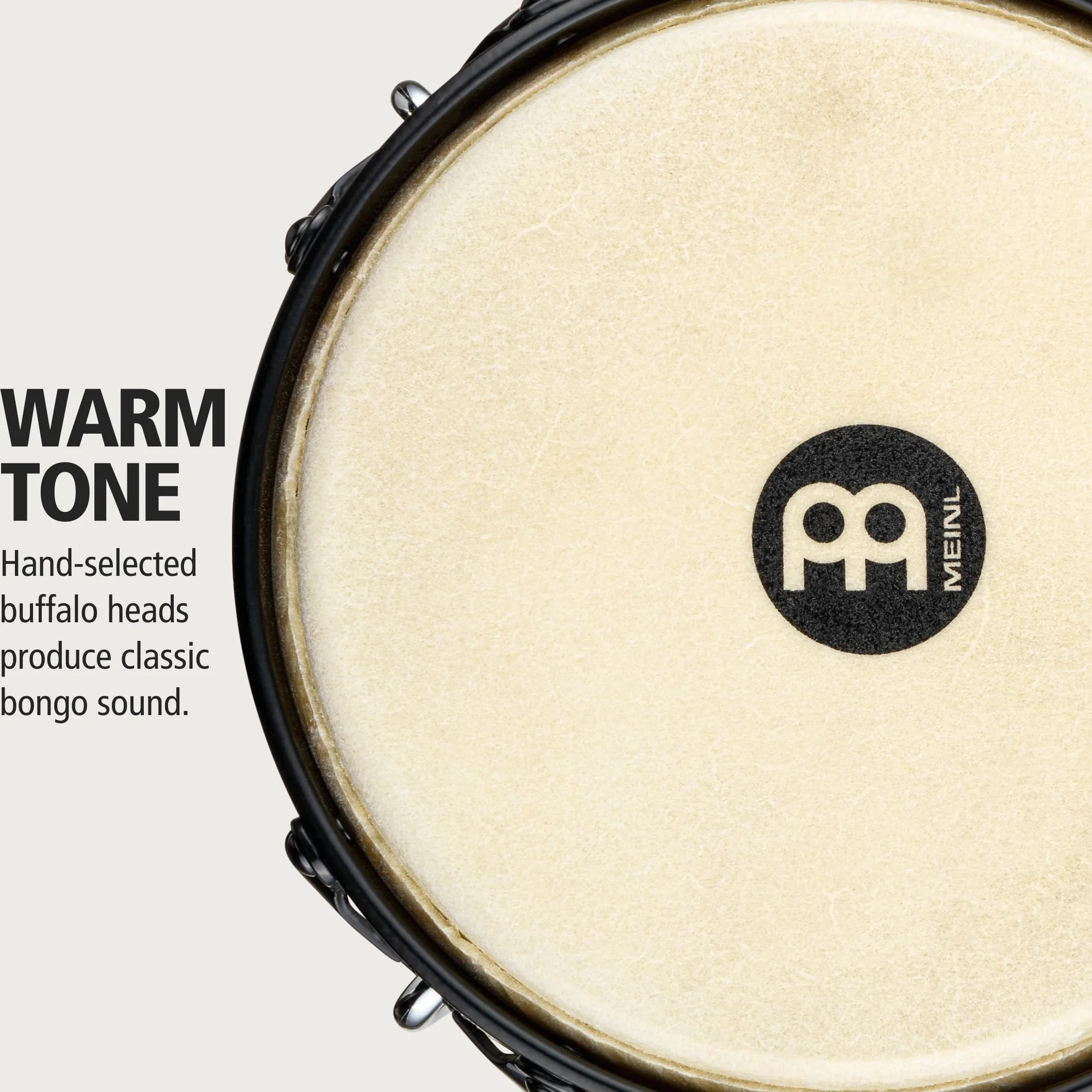 MEINL Percussion Headliner Series Wood Bongo - Nogal Marrón, HTB100WB-M