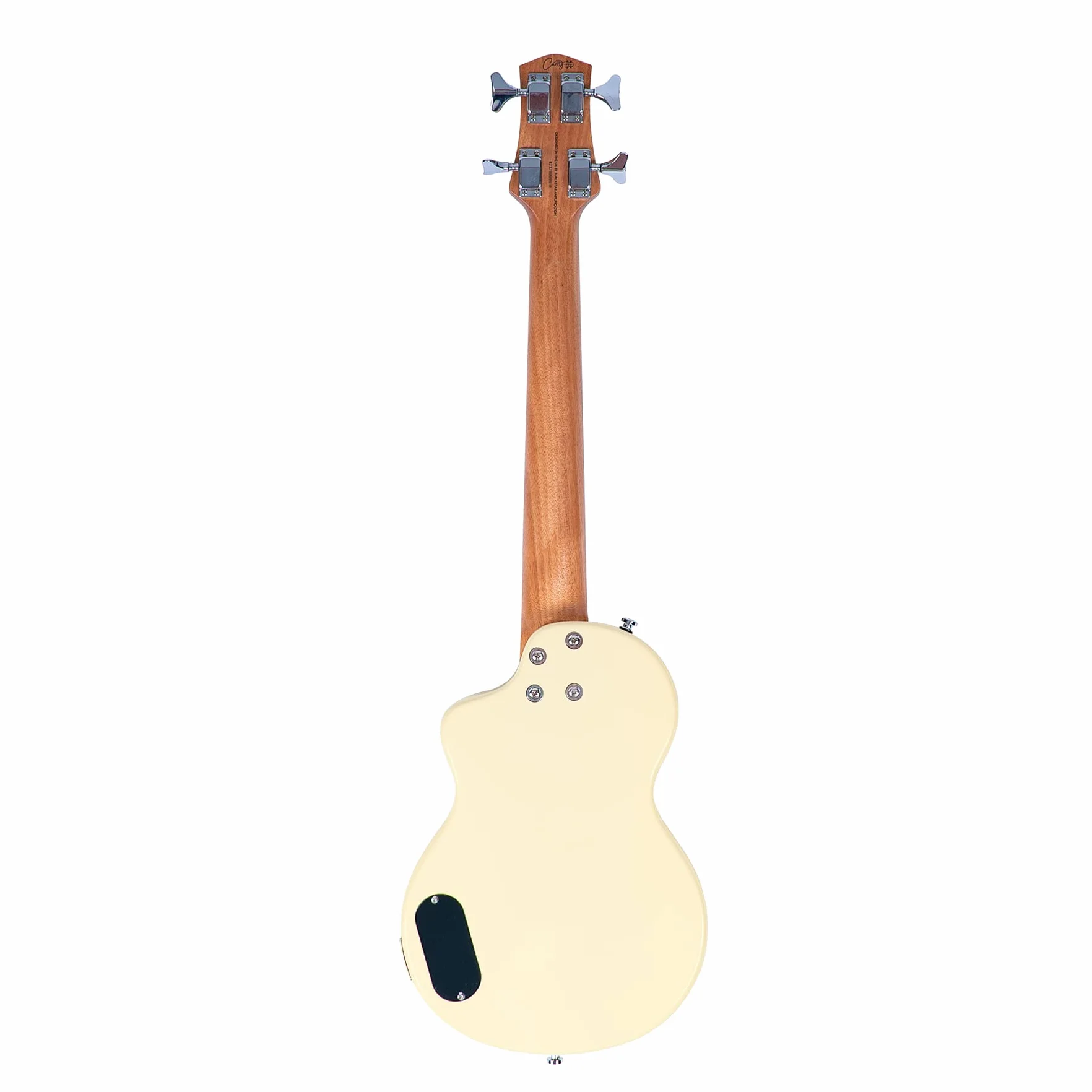Carry-on By Blackstar Mini Guitarra Bajo Electrico Vintage White Perfecta para Niños y Adultos, Principiantes y Viajes