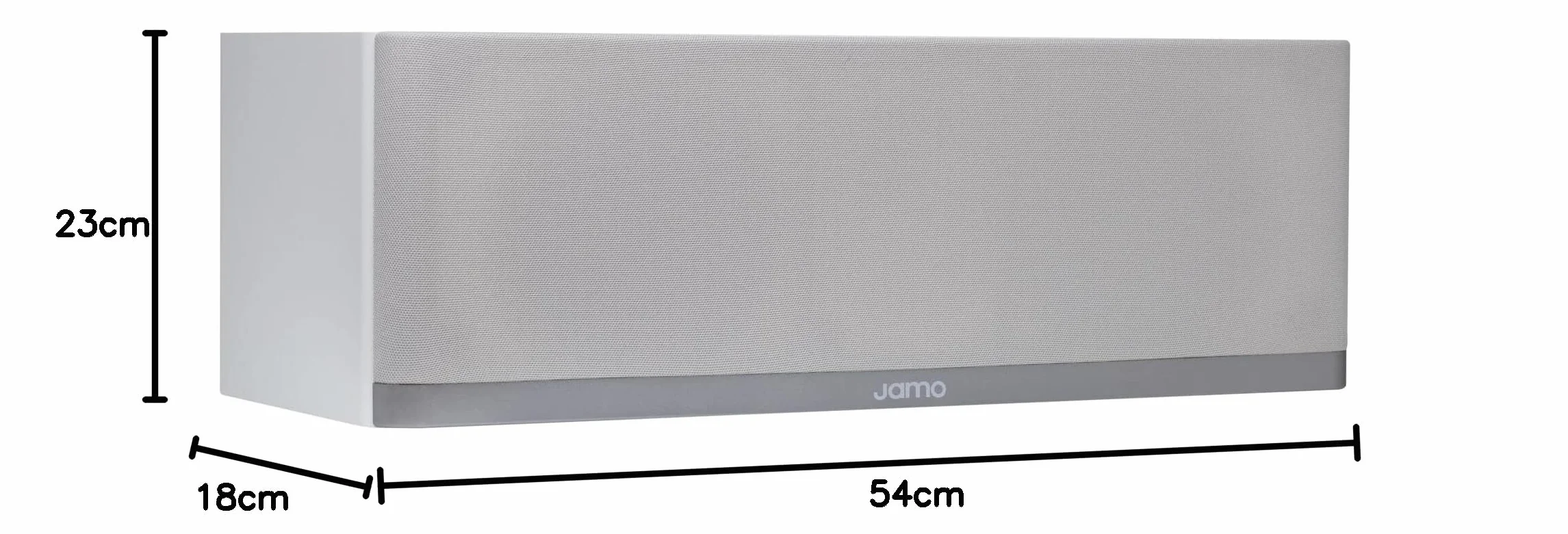 Jamo S7-25C Center Channel Grey Cloud Altavoz de Canal Central con woofers de 8.4 cm Gris