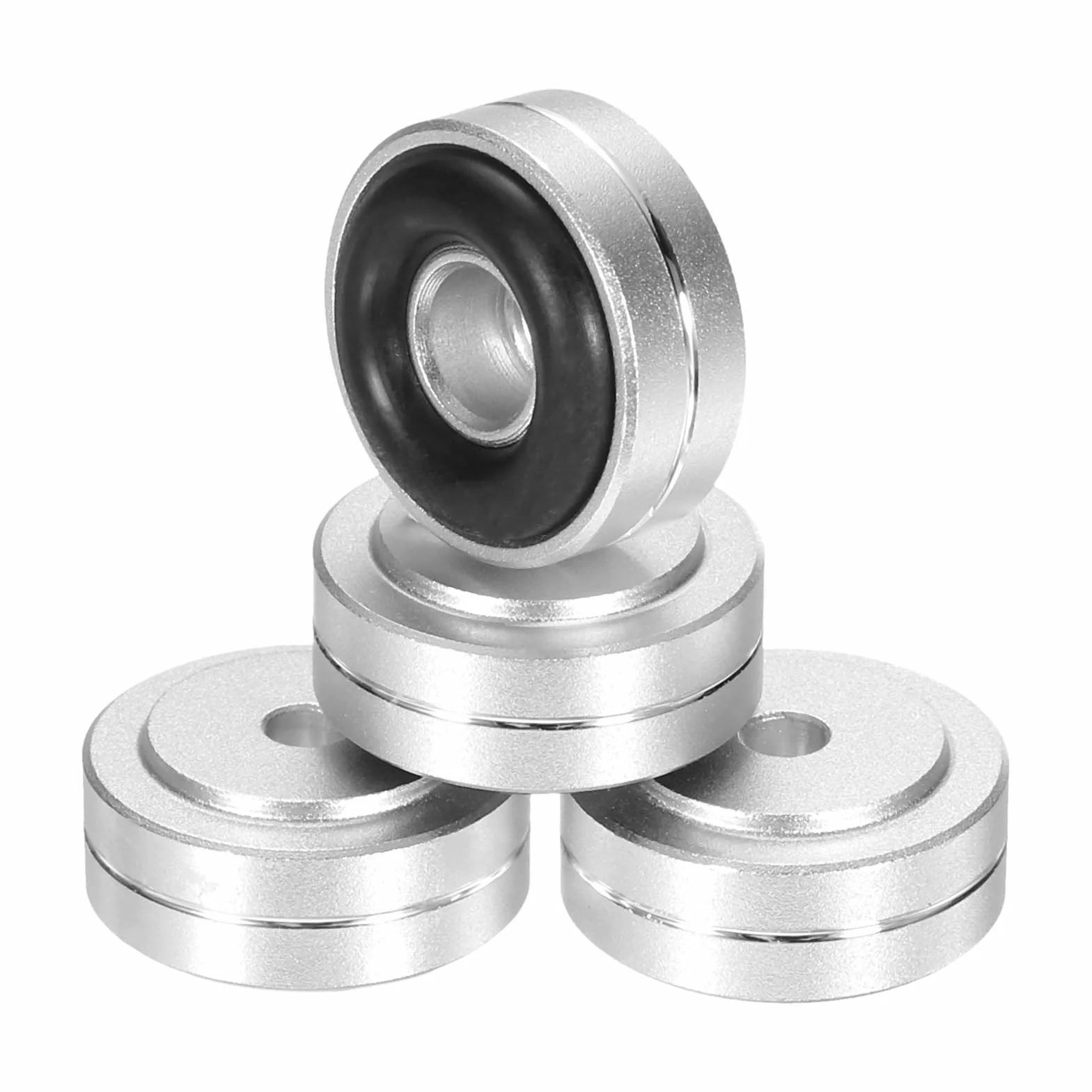 QUARKZMAN 16 Pcs Almohadilla De Aislamiento Para Subwoofer, 20x8mm Patas De Aislamiento Para Altavoces, Tornillos M3
