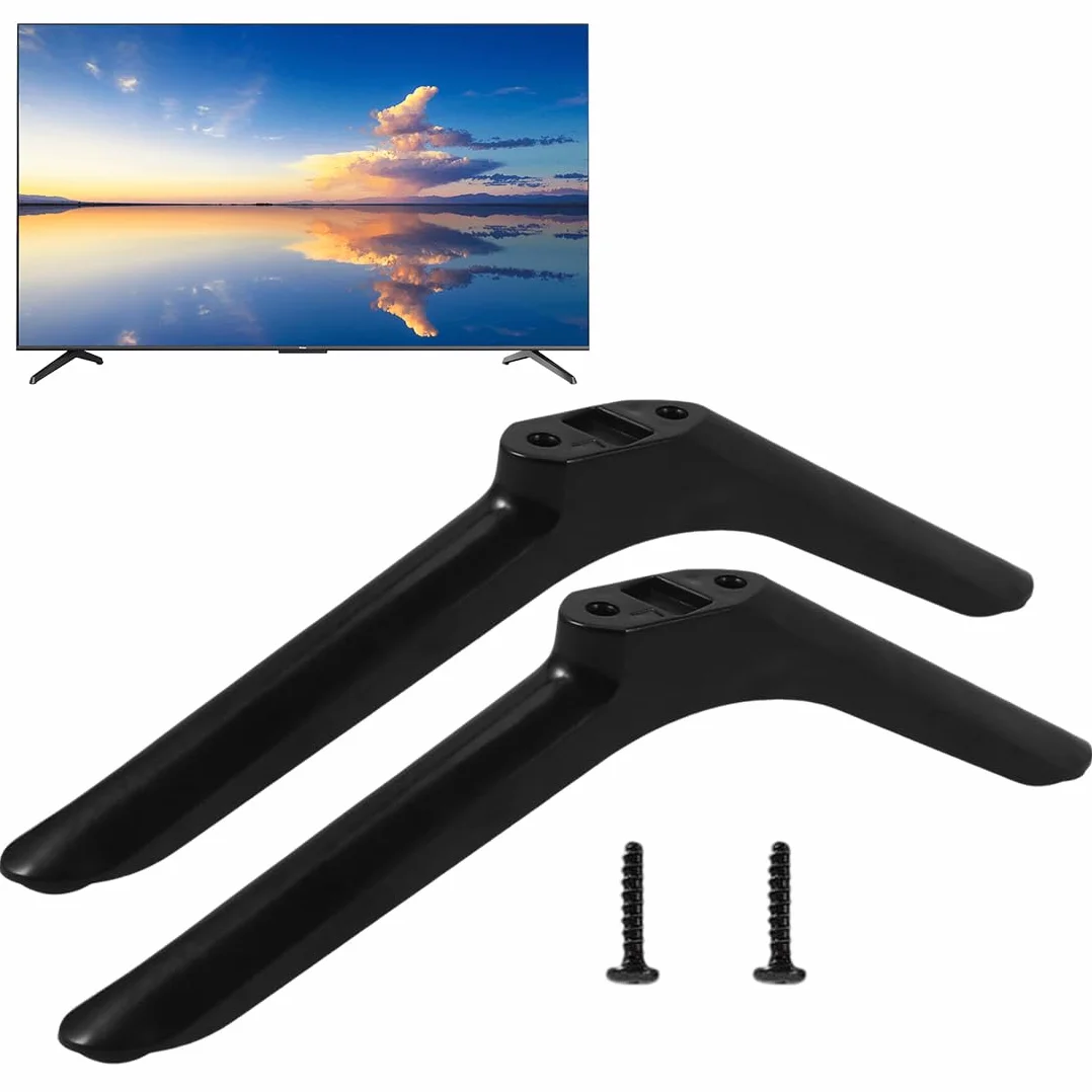 2 piezas Peana TV Universal Soporte de TV, Pies de Pedestal para TV con Tornillos, Patas de Repuesto para Base de Soporte de TV, Fácil Manejo para Base De Soporte TV Mesa 42 Pulgadas De TV Inteligente