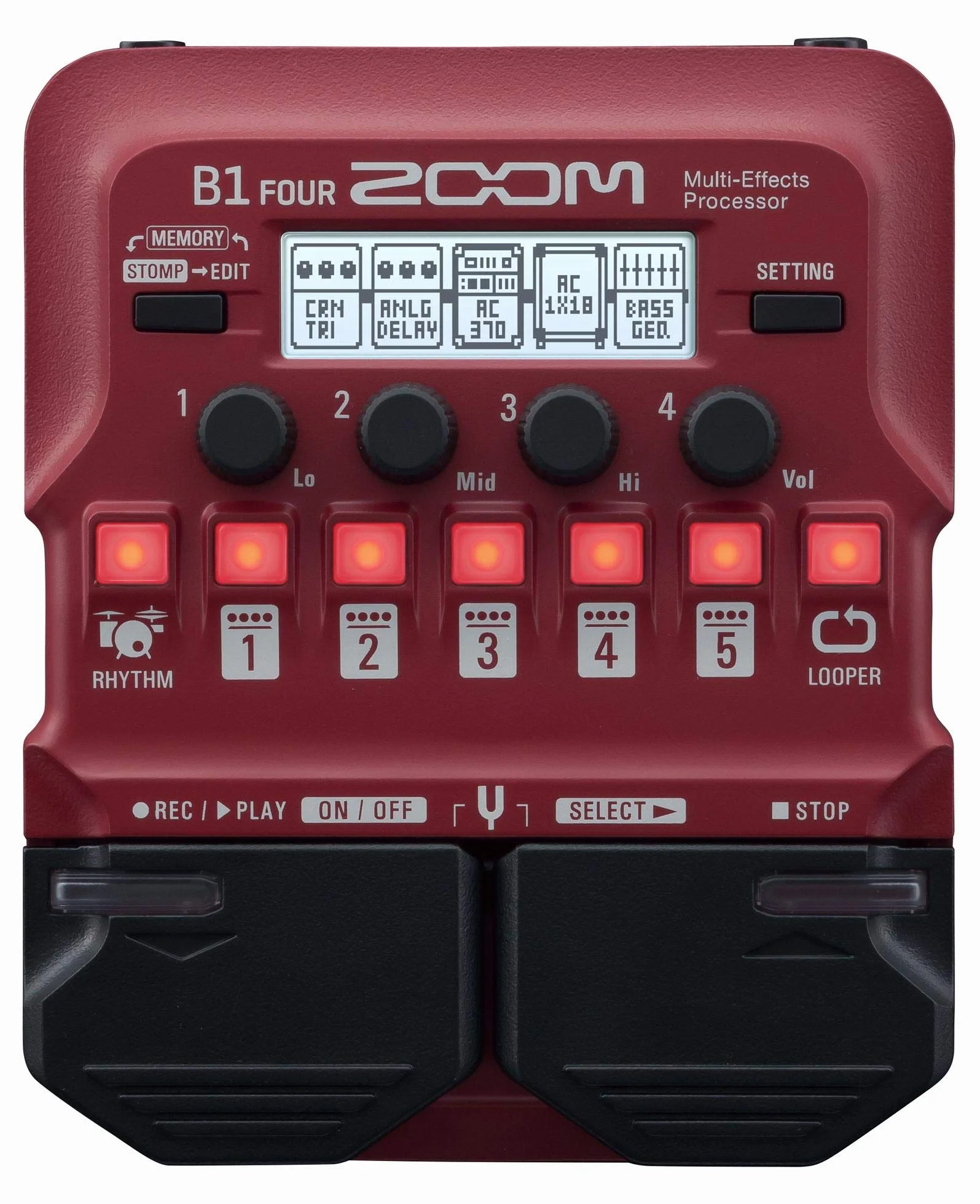 Zoom - B1 FOUR - pedal multiefecto para bajo eléctrico