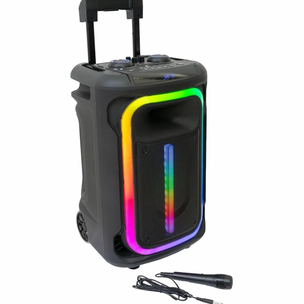 Ibiza MOBILE800 - Sistema de sonido para fiestas (800 W, TWS, micrófono, carrito)