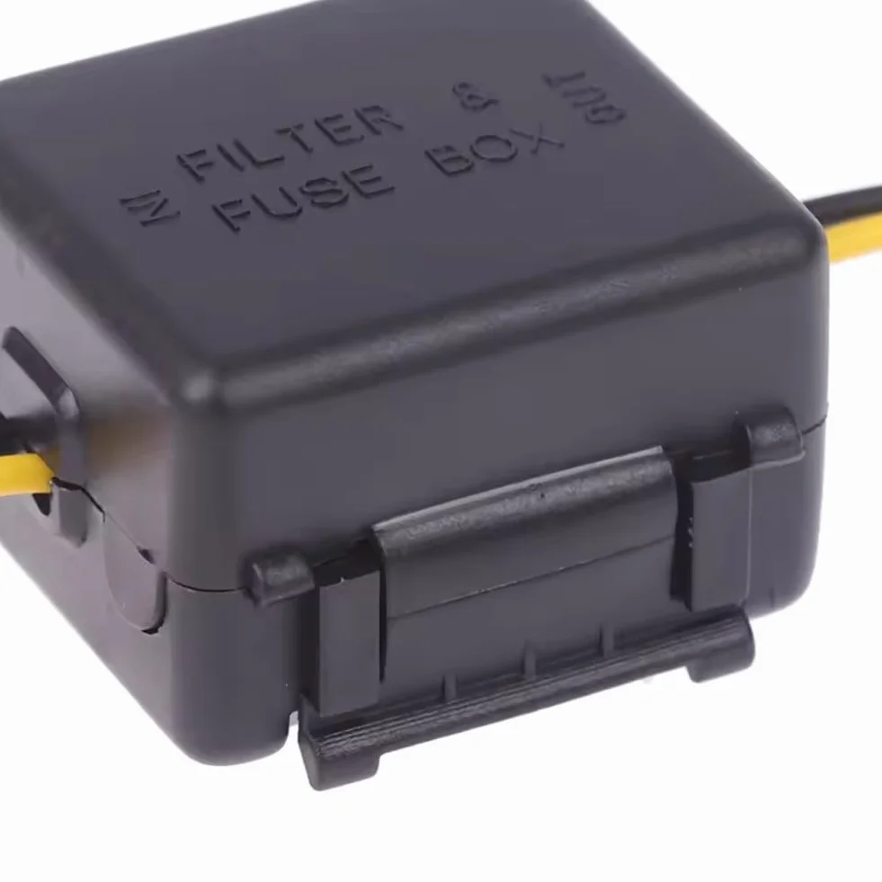 Juego de 2 filtros de alimentación para coche de 12 V para supresión de ruido y filtrado de interferencias, compatibles con la mayoría de dispositivos de 12 V CC