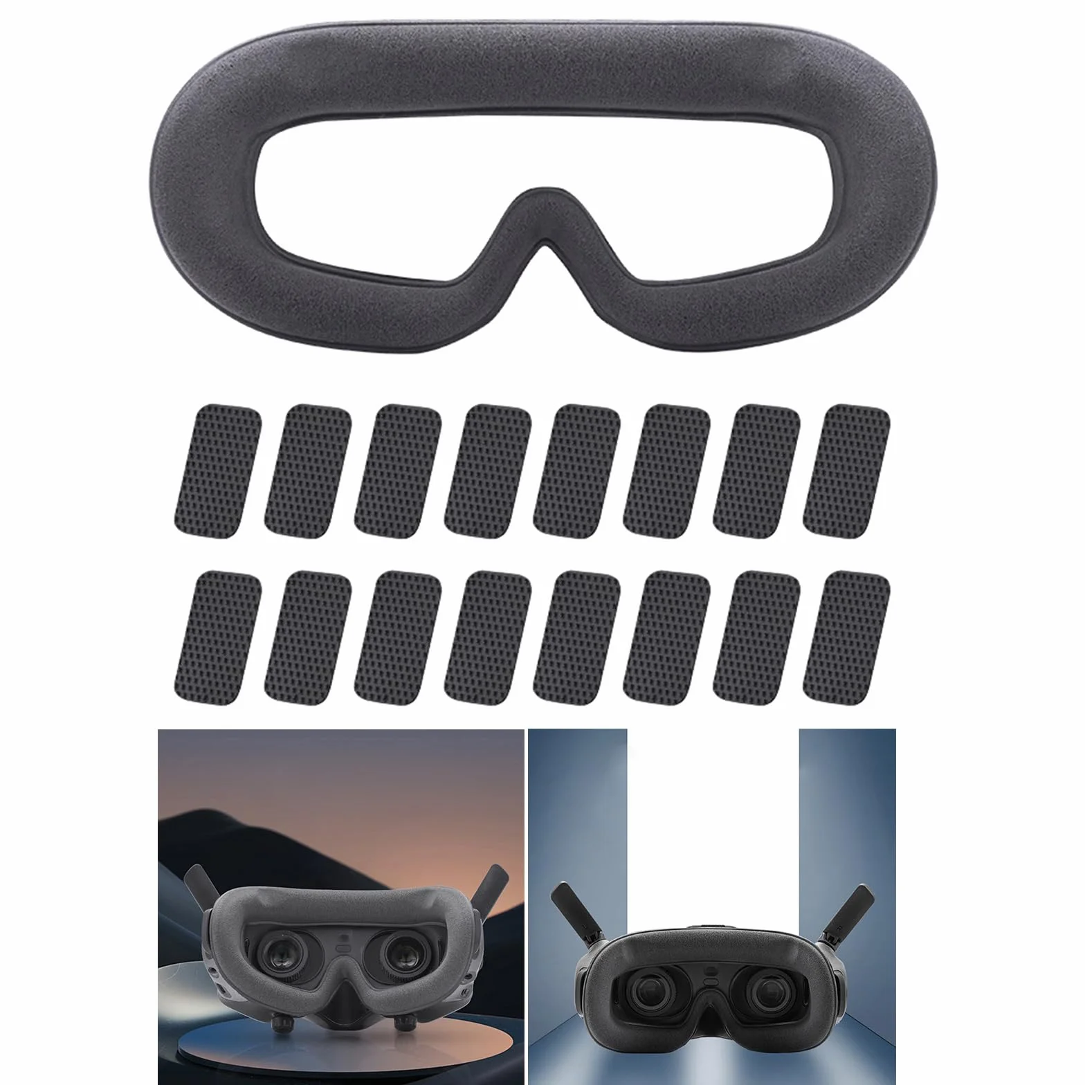 Acolchado de espuma para gafas Avata 2, 2 almohadillas de repuesto