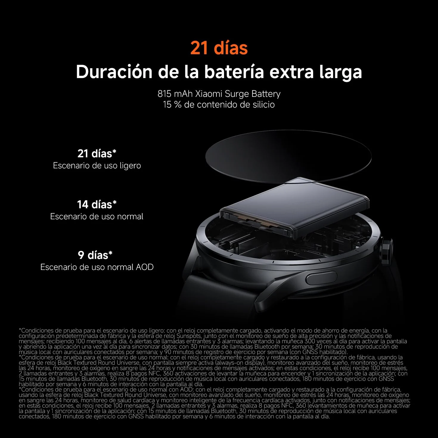 XIAOMI Watch S5 46 mm Smartwatch AMOLED 1,48" 21 Días Autonomía GPS Doble Banda NFC Negro