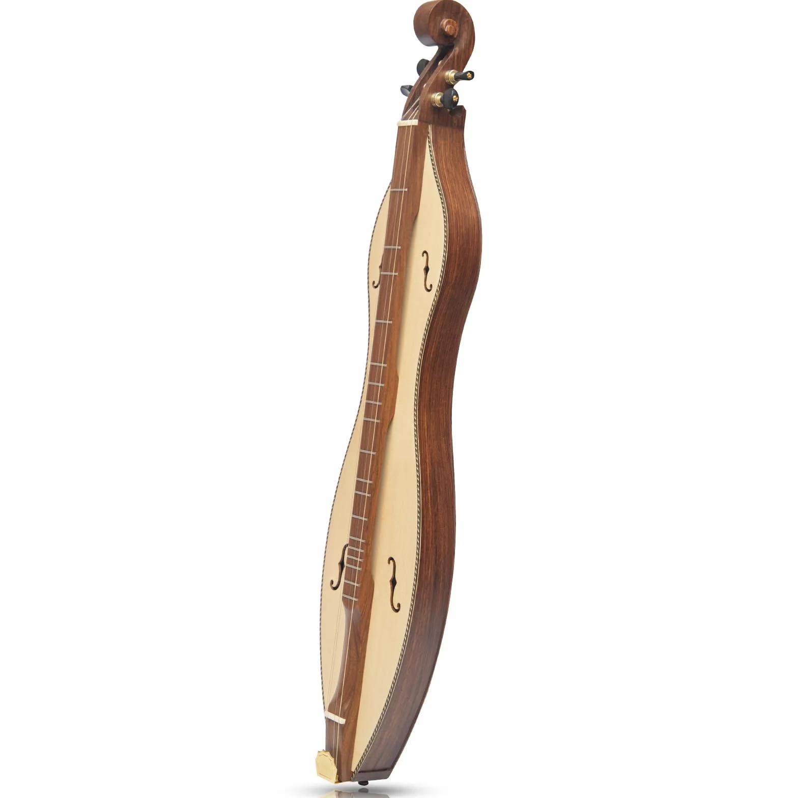 4 cuerdas Mountain Dulcimer F-Hole palisandro con purga