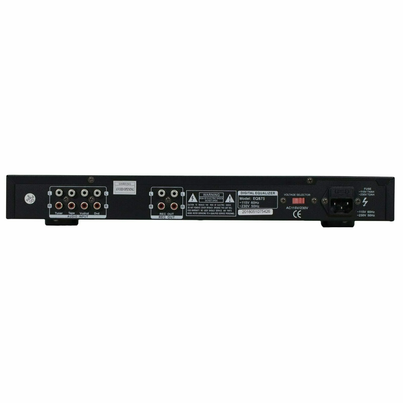 Emb – eqb75 – Dual 10 cinta ecualizador estéreo con analizador de espectro