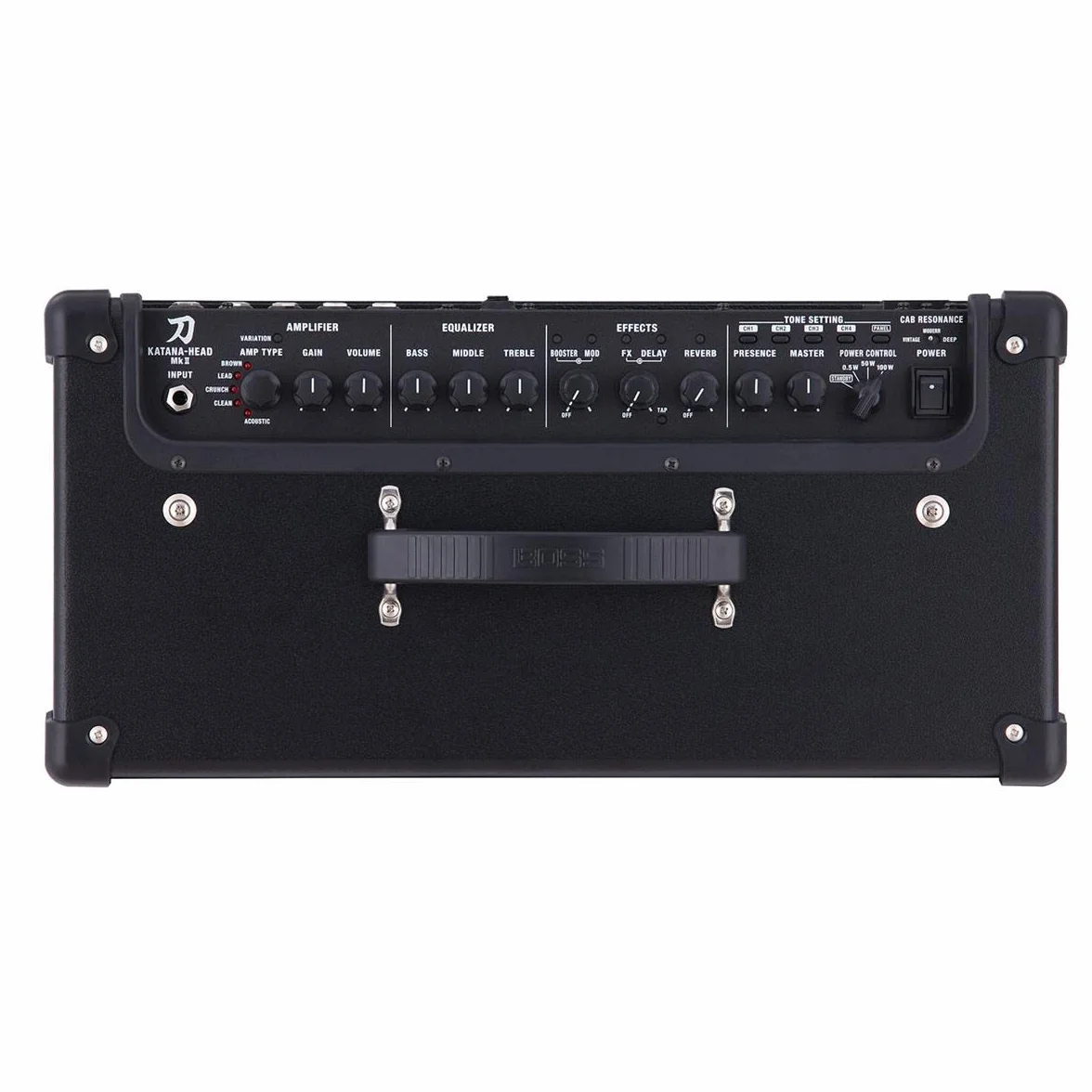 Amplificador de Guitarra BOSS Katana MKII Head — Cabezal de Amplificador de Guitarra de 100 vatios portátil con Sonido Potente para Directo