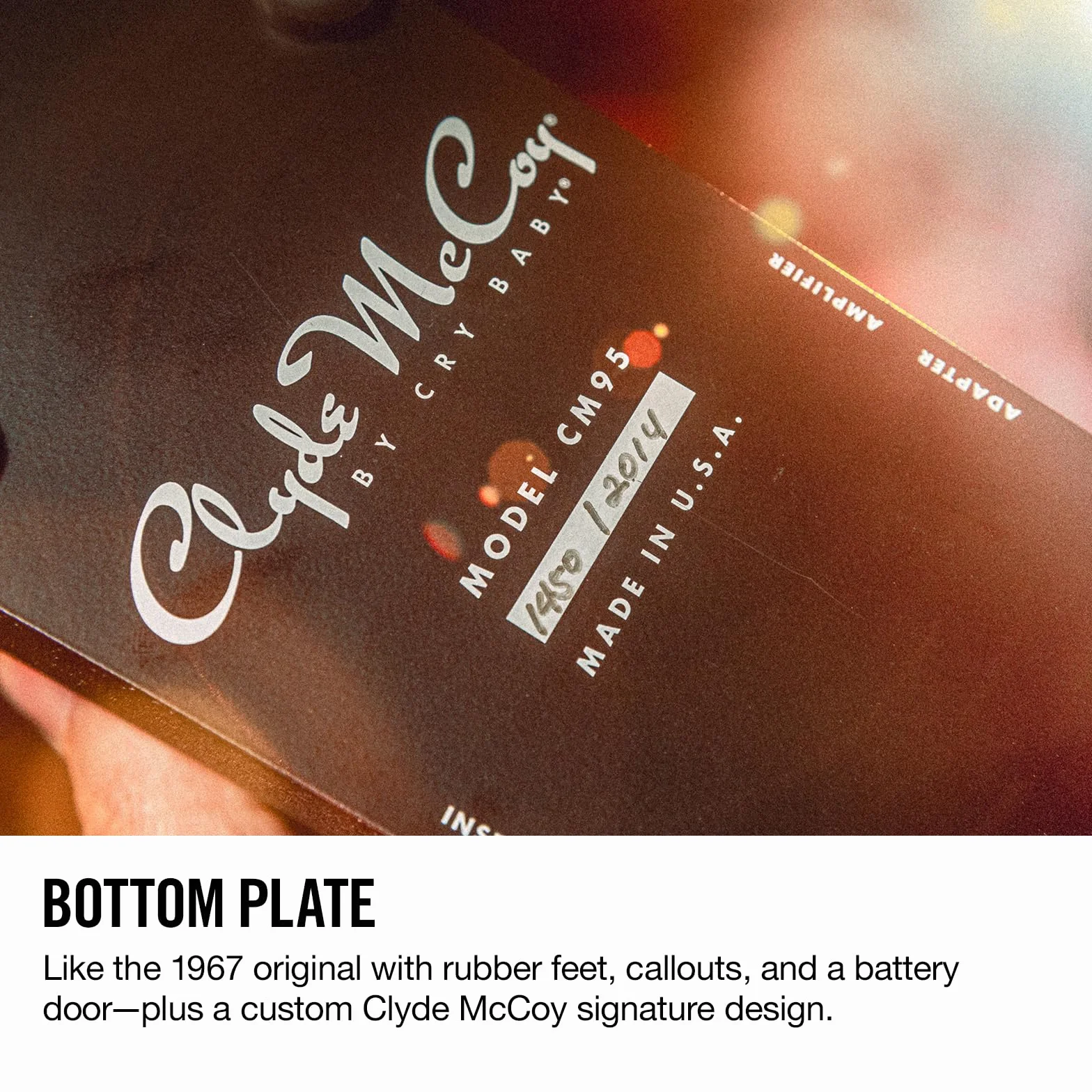 JIM DUNLOP - CM95 - Cry Baby Clyde McCoy negro