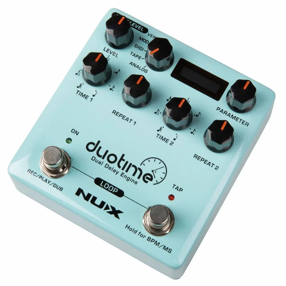 NUX Pedal de retardo doble y función de looper