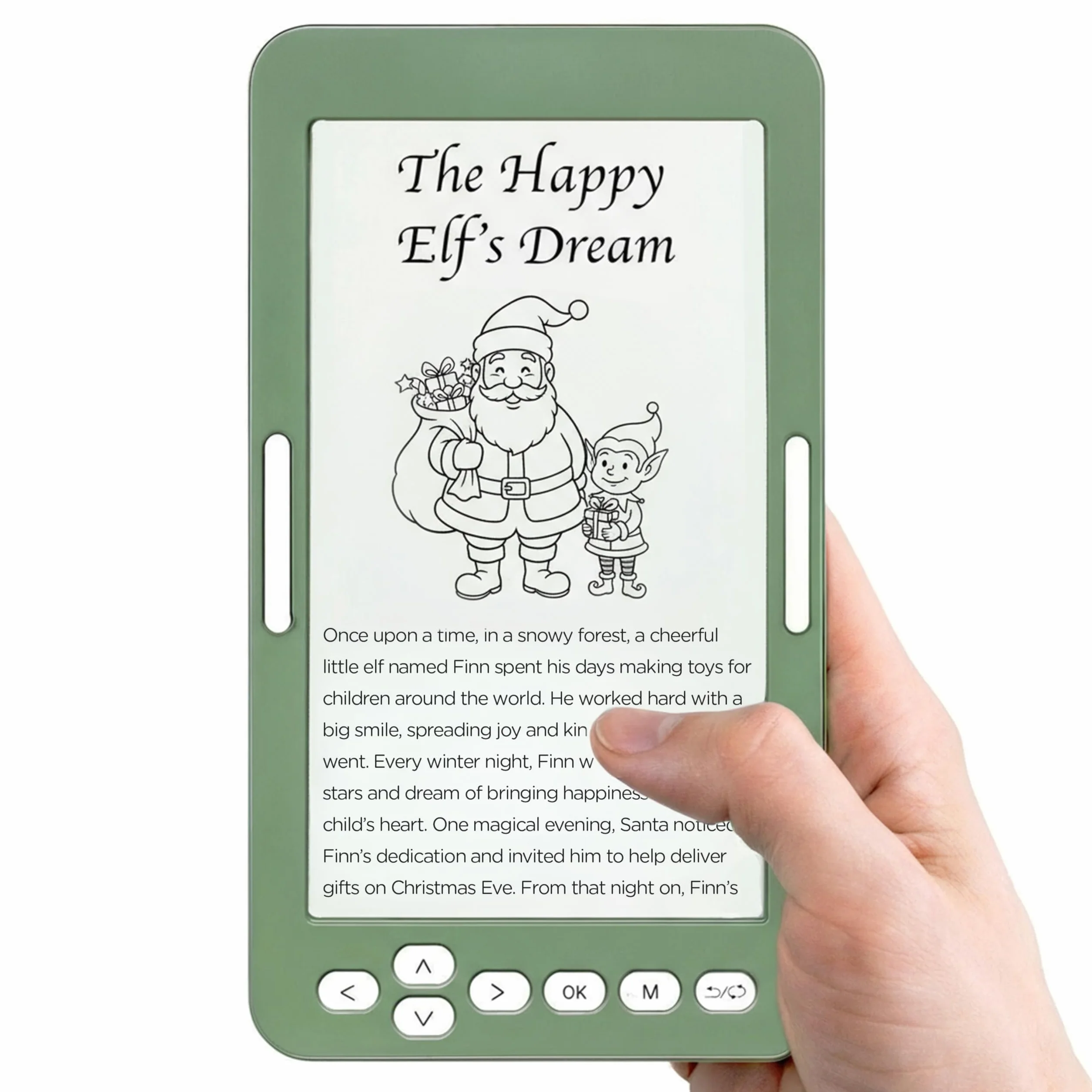 Silvergear E Book Reader 4.7" 4GB Memoria Ligero Resistente Pantalla E-Ink Verde