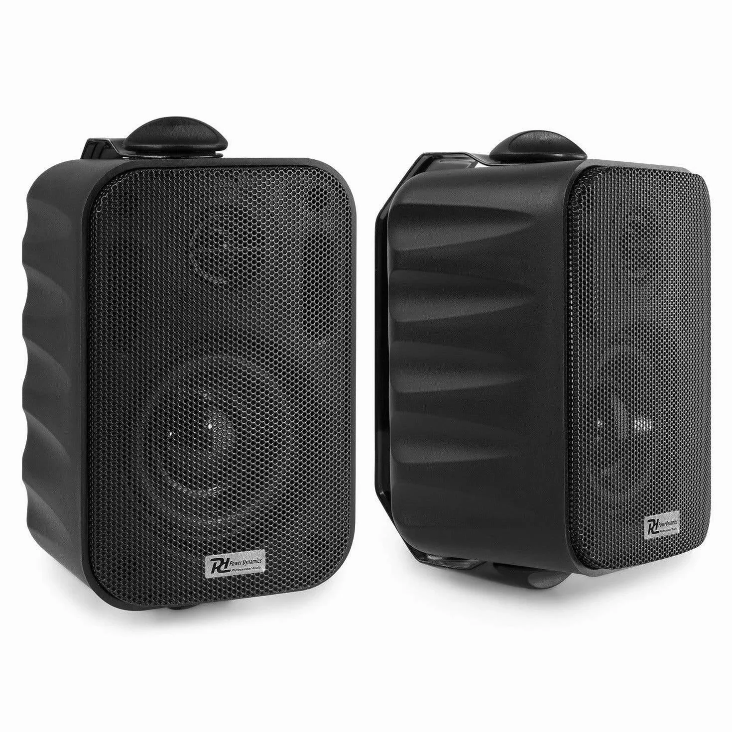 Sistema de Sonido de 4 Zonas con Bluetooth, FM y MP3 – Amplificador 400W + 8 Altavoces Negros Resistente al Agua IPX5 para Interior y Exterior – Incluye 100m de Cable y Mando a Distancia
