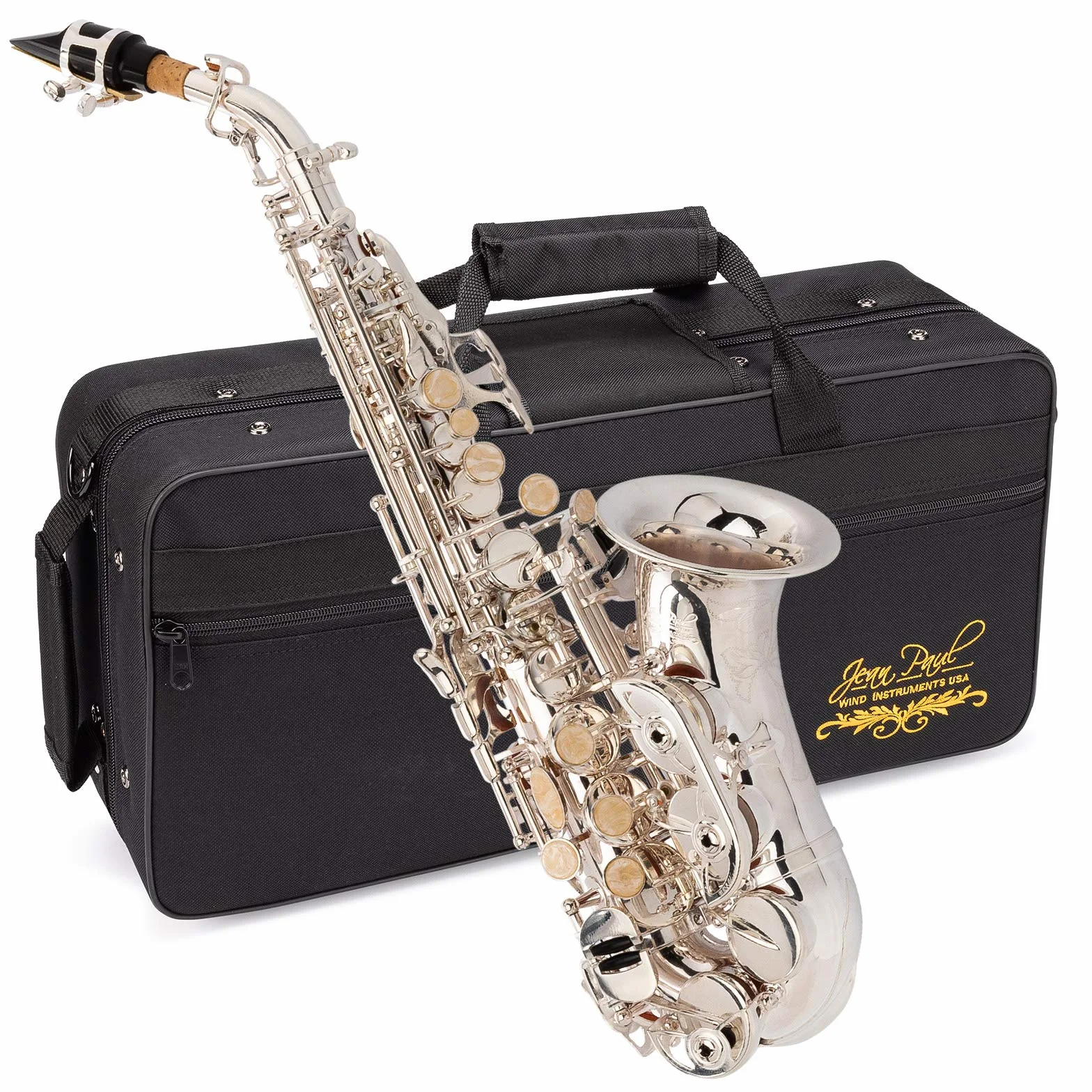 Jean Paul USA Saxofón Soprano, Plata (SS-400SP)