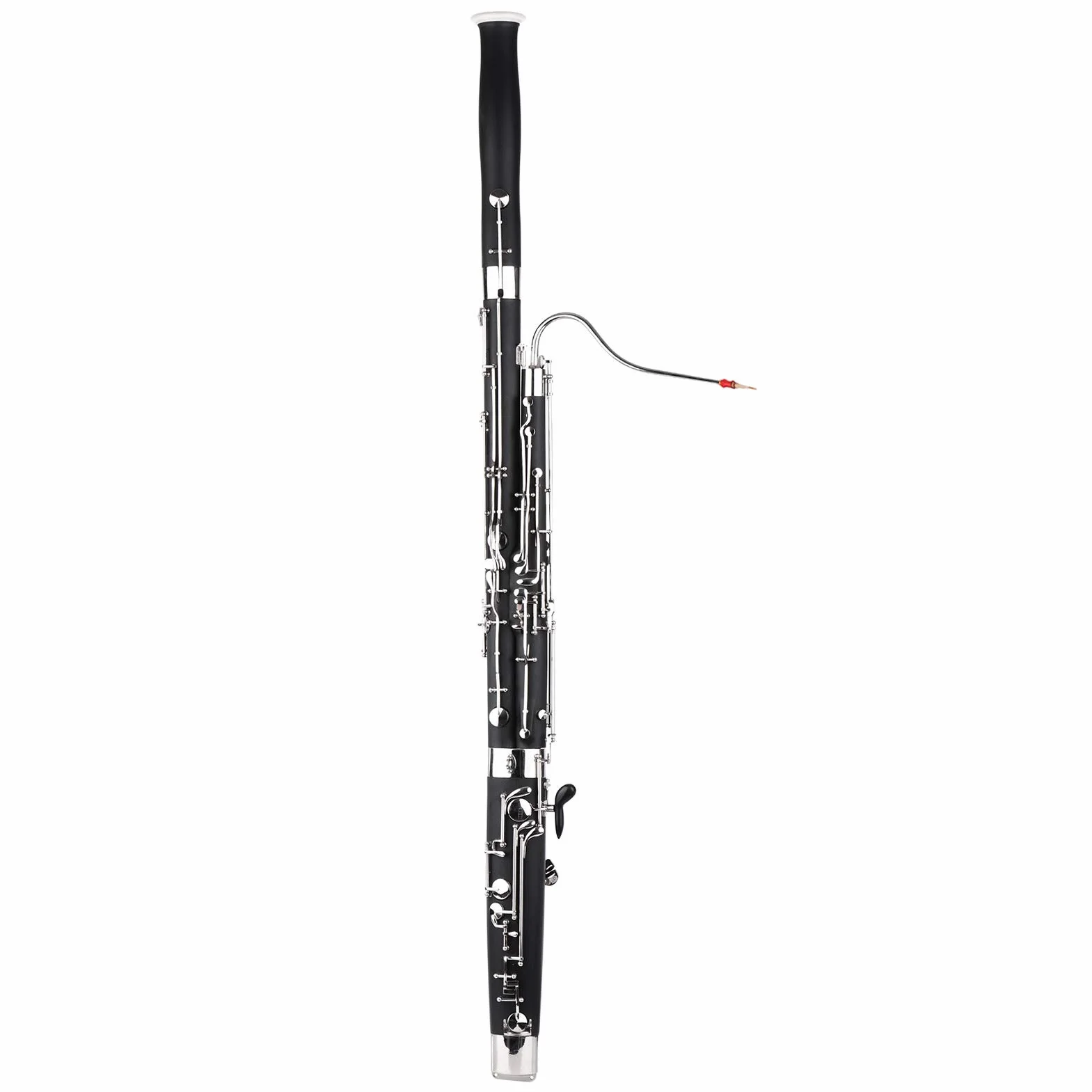 Jeffergarden Fagot de Madera Sintética C Key Woodwind Instrument con Accesorios de Carcasas de Transporte