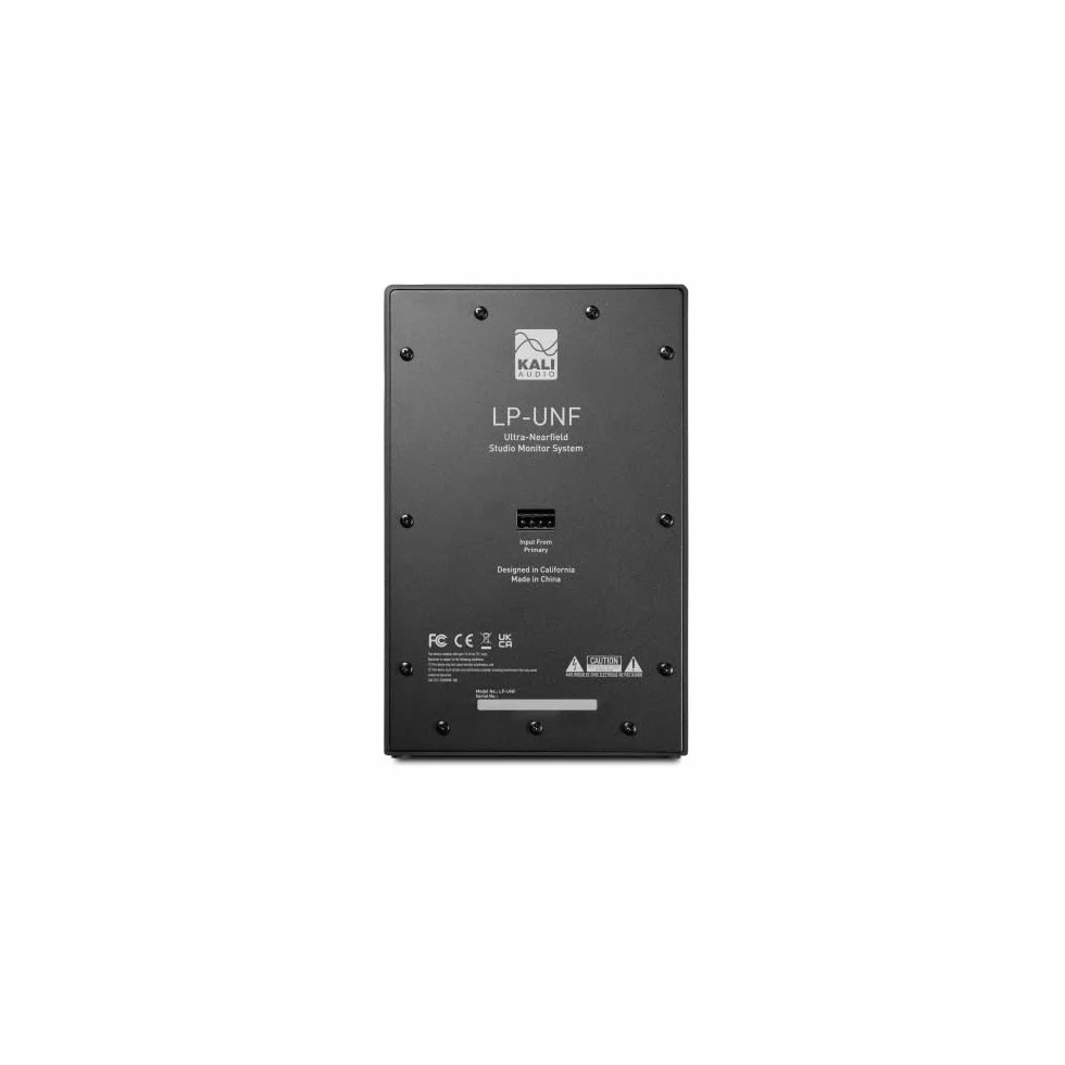 Kali Audio - LP-UNF-EU Par de monitores Ultra cercano biamplificados de 160 vatios, Sistema de Sonido, Monitor de Estudio, Ecualizador de límite, conectividad Hi-Fi con Bluetooth/USB-C,TRS,RCA, Negro
