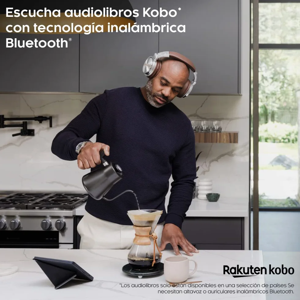 Rakuten Kobo Sage eReader 8" táctil HD Carta E Ink antirreflejos Resistente al Agua 32GB Negro