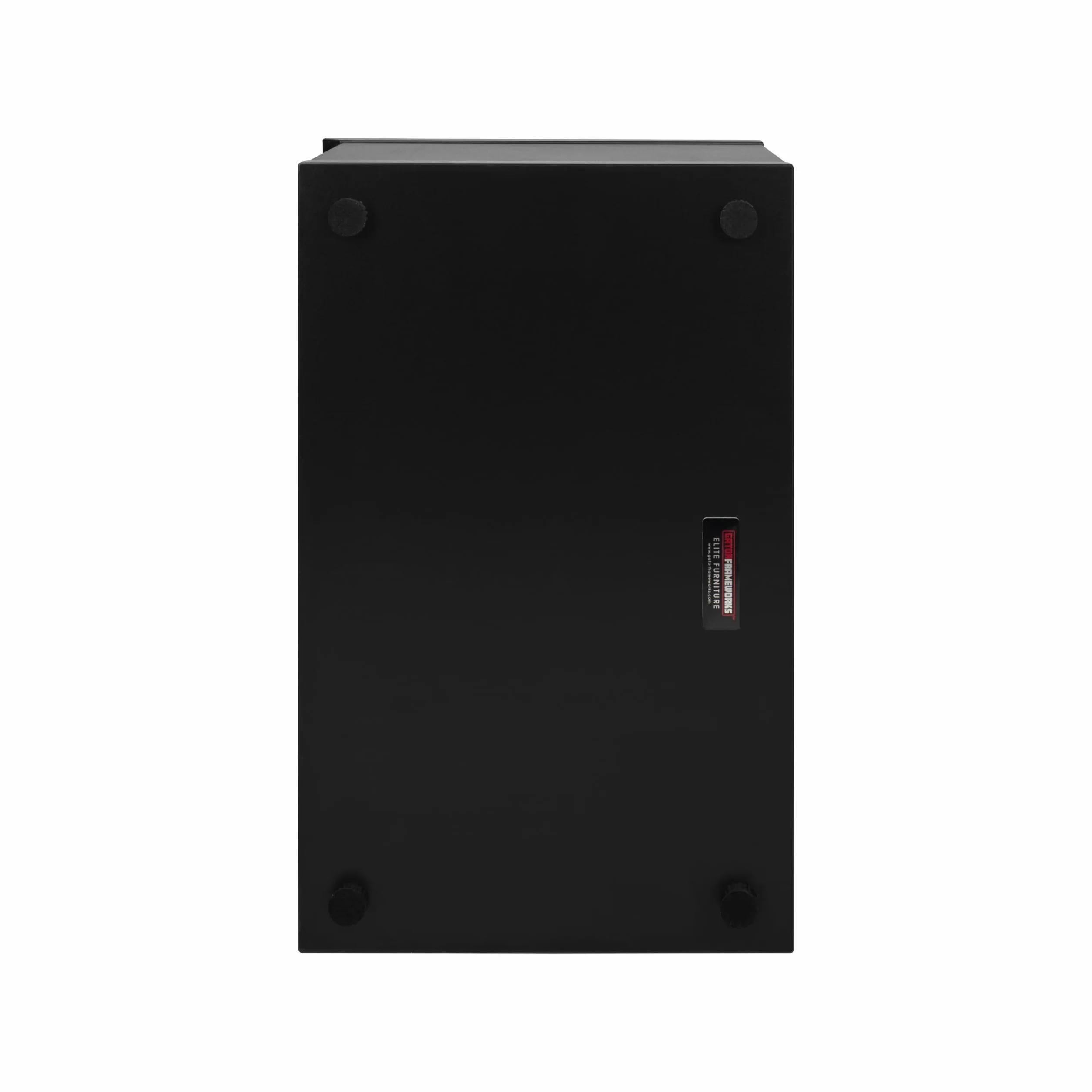 Gator Frameworks Elite Furniture Series 4U - Estante de Escritorio de Madera con Acabado Negro (GFW-ELITERK-4U-BLK)