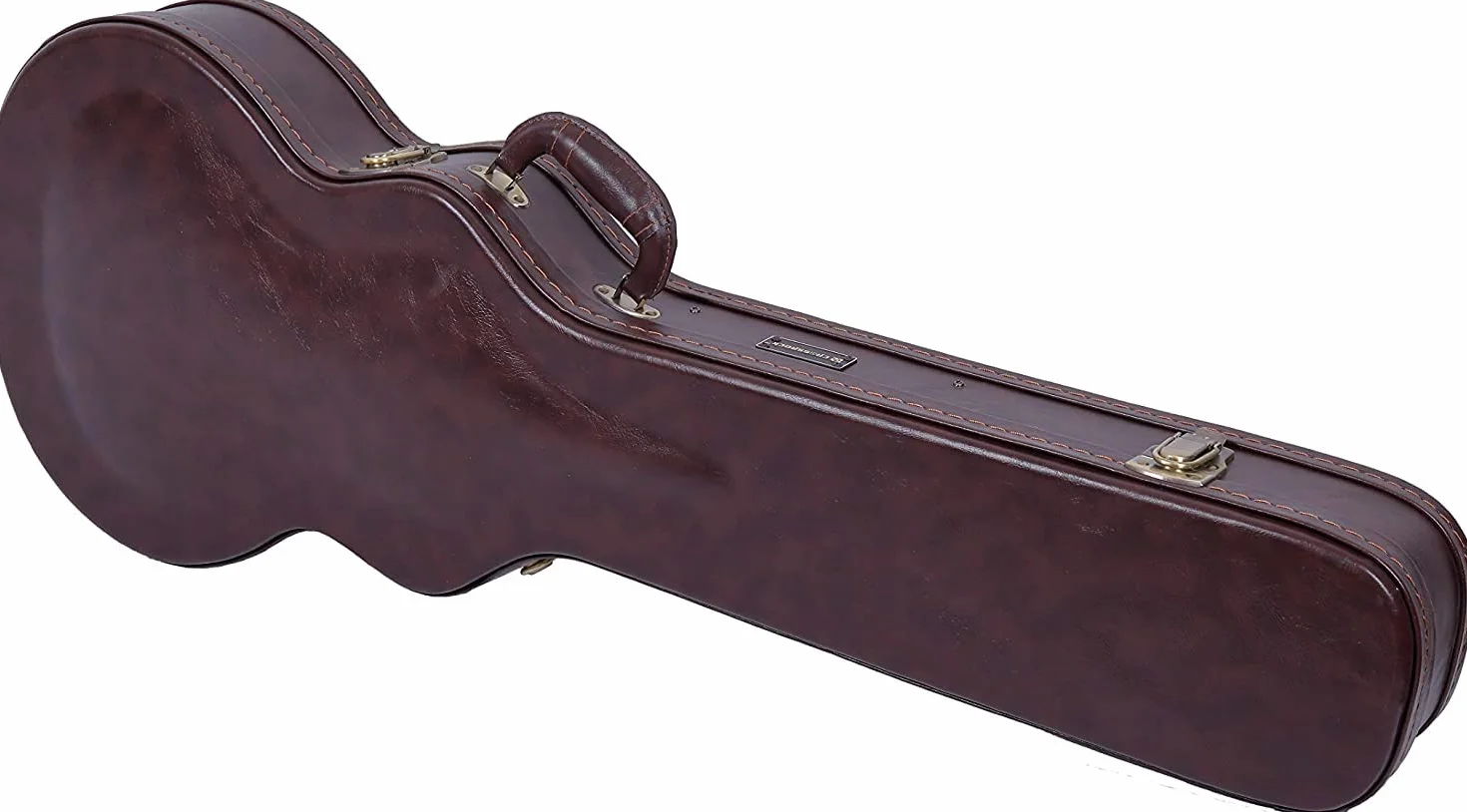 Crossrock CRW620LBR CRW620LBR CRW620LBR - Maletín de Madera para Guitarra eléctrica Les Paul, Color marrón