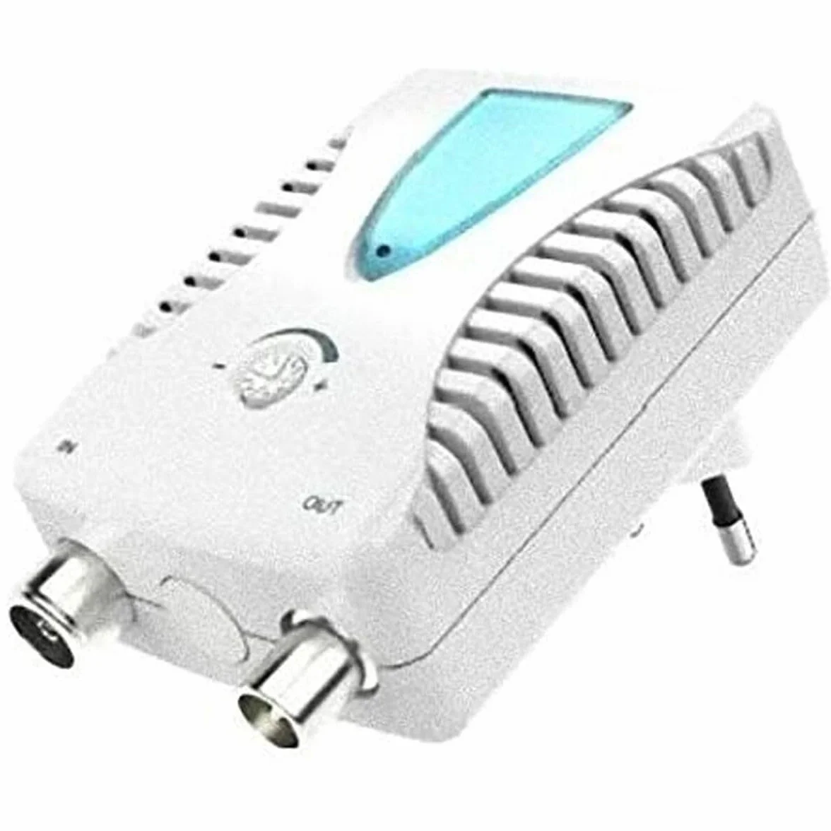 Hama | Amplificador de Antena (Amplificador de Cable de Banda Ancha a CATV, 25dB, Regulable) Color Blanco