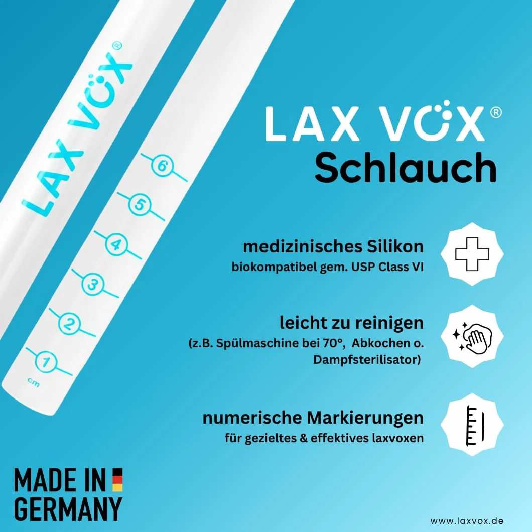 LAX VOX Manguera para la regeneración, entrenamiento y formación de la voz (transparente)