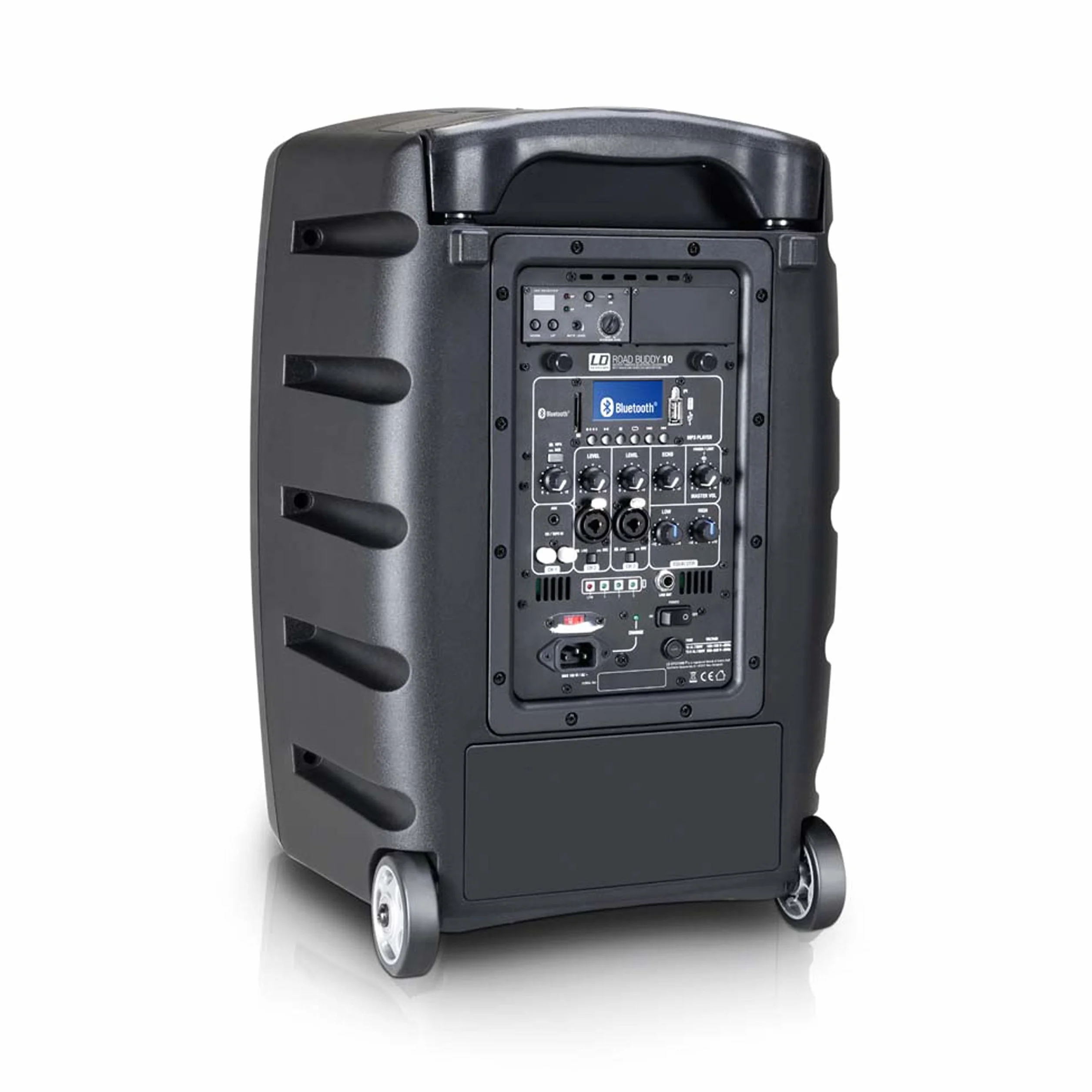 LD Systems ROADBUDDY 10 - Altavoz Bluetooth alimentado por batería, con mezclador y micrófono inalámbrico