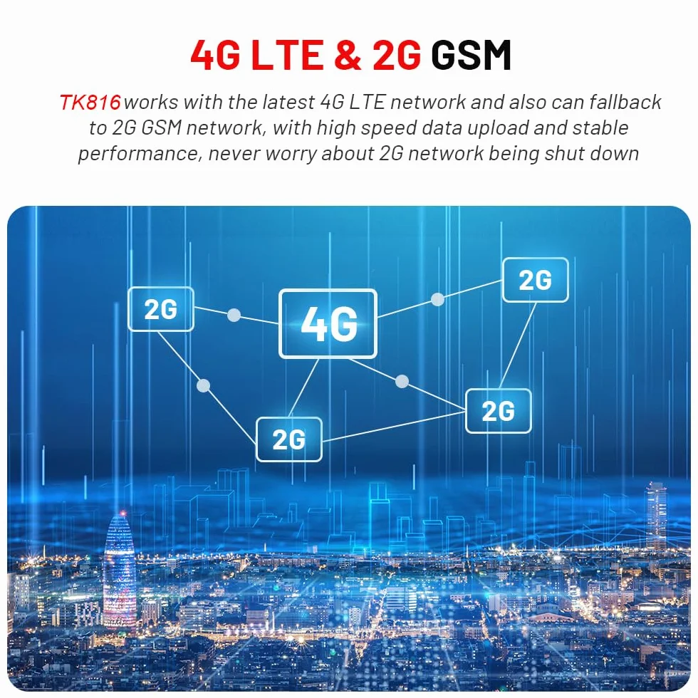 4G Mini Localizador GPS Sin Suscripción con Seguimiento en Vivo Rastreador GPS con 1500mAH Bateria para Coche Moto Bicicleta Niño IP65 Impermeable Imán Mini Tracker Gratis App por Vida 4G TK913