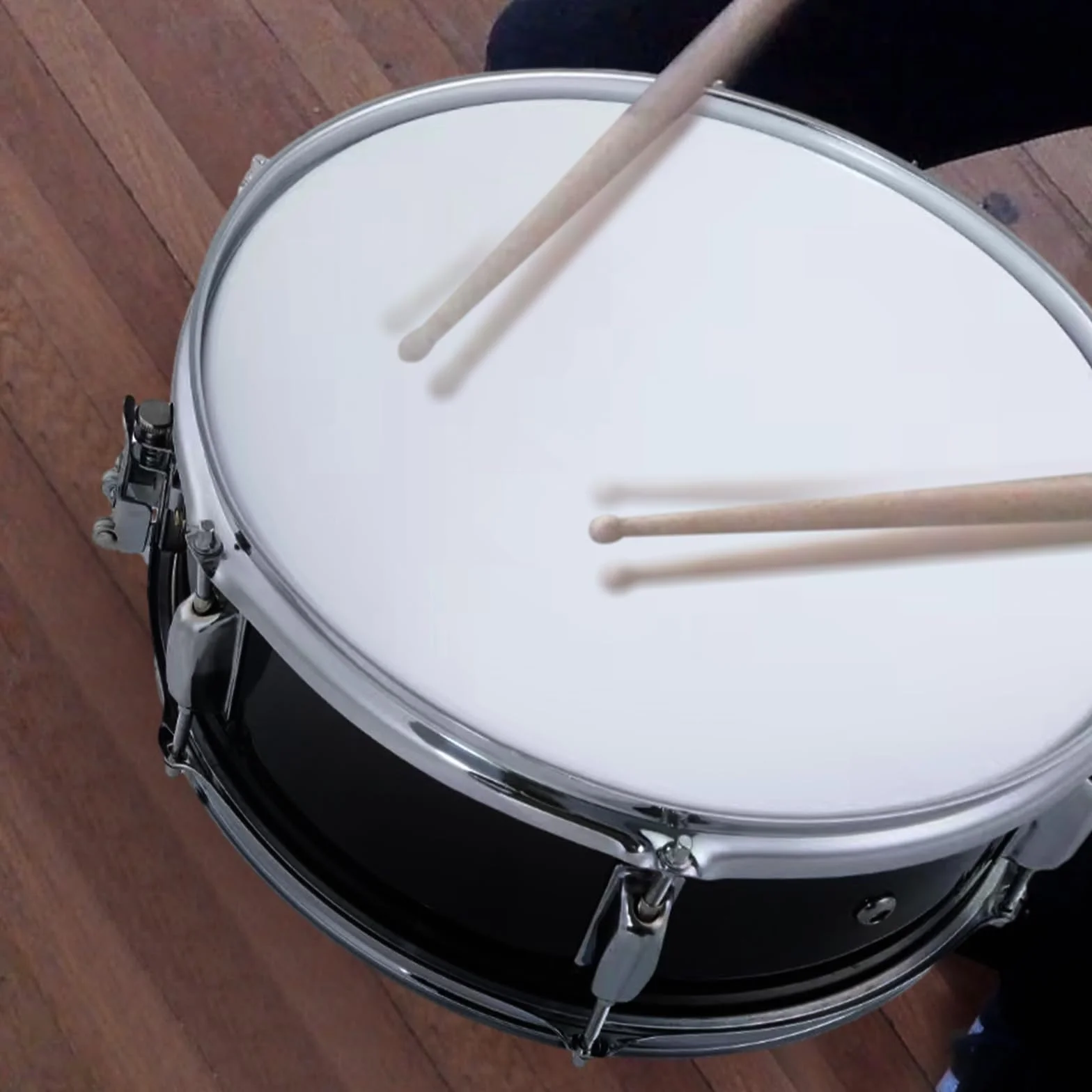 Caja de 12 Pulgadas Con Baquetas, Correa Para el Hombro, Instrumento de Percusión Con Llave de Tambor Para Estudiantes Principiantes, Marcha, Juego Portátil (Ferroso)
