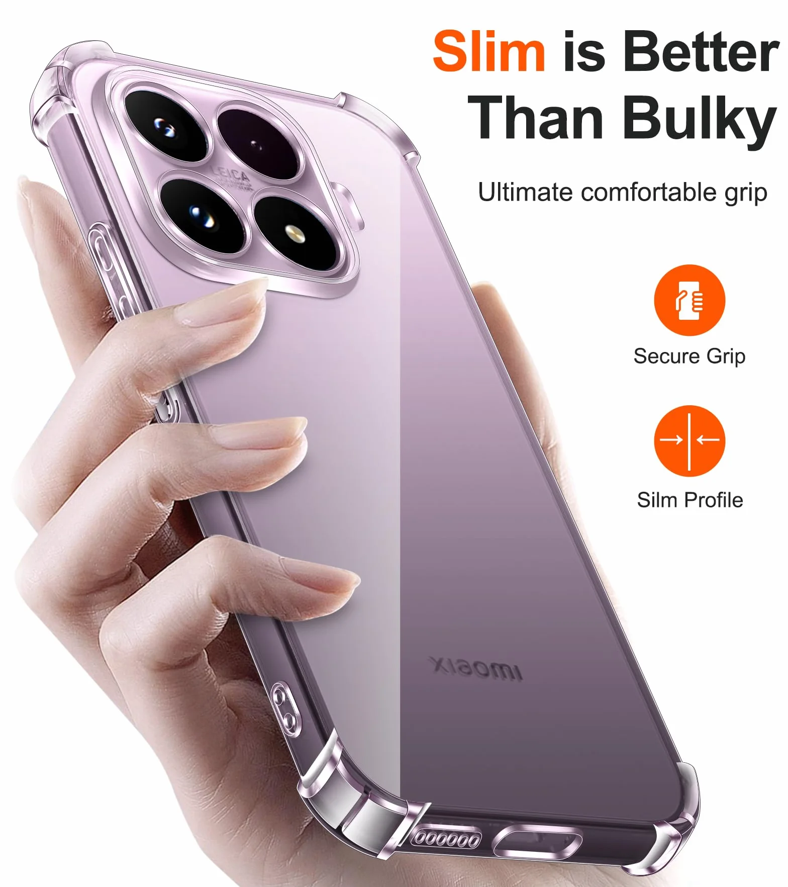 ivoler Funda HD Clara para Xiaomi 17T 5G, Carcasa Protectora Antigolpes Antiarañazos Transparente con Cojín Esquina Parachoques, Suave TPU Silicona Caso Delgada Bumper Case