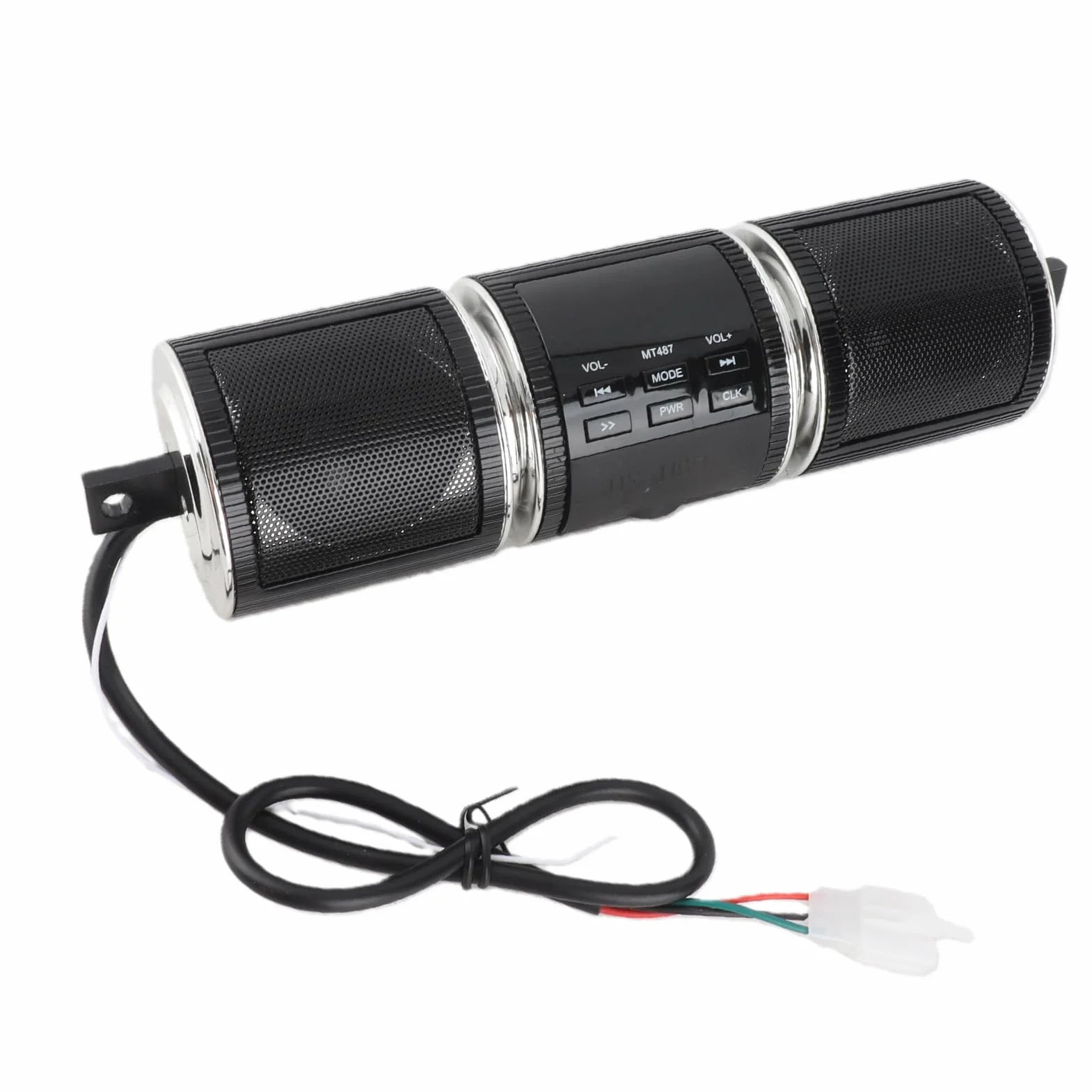 Altavoces para Moto Universal 3 0 + EDR Reproductor Musical Resistente Al Agua con USB TF Y IN Compatible con Todos Los Manillares De Motocicleta Color Negro
