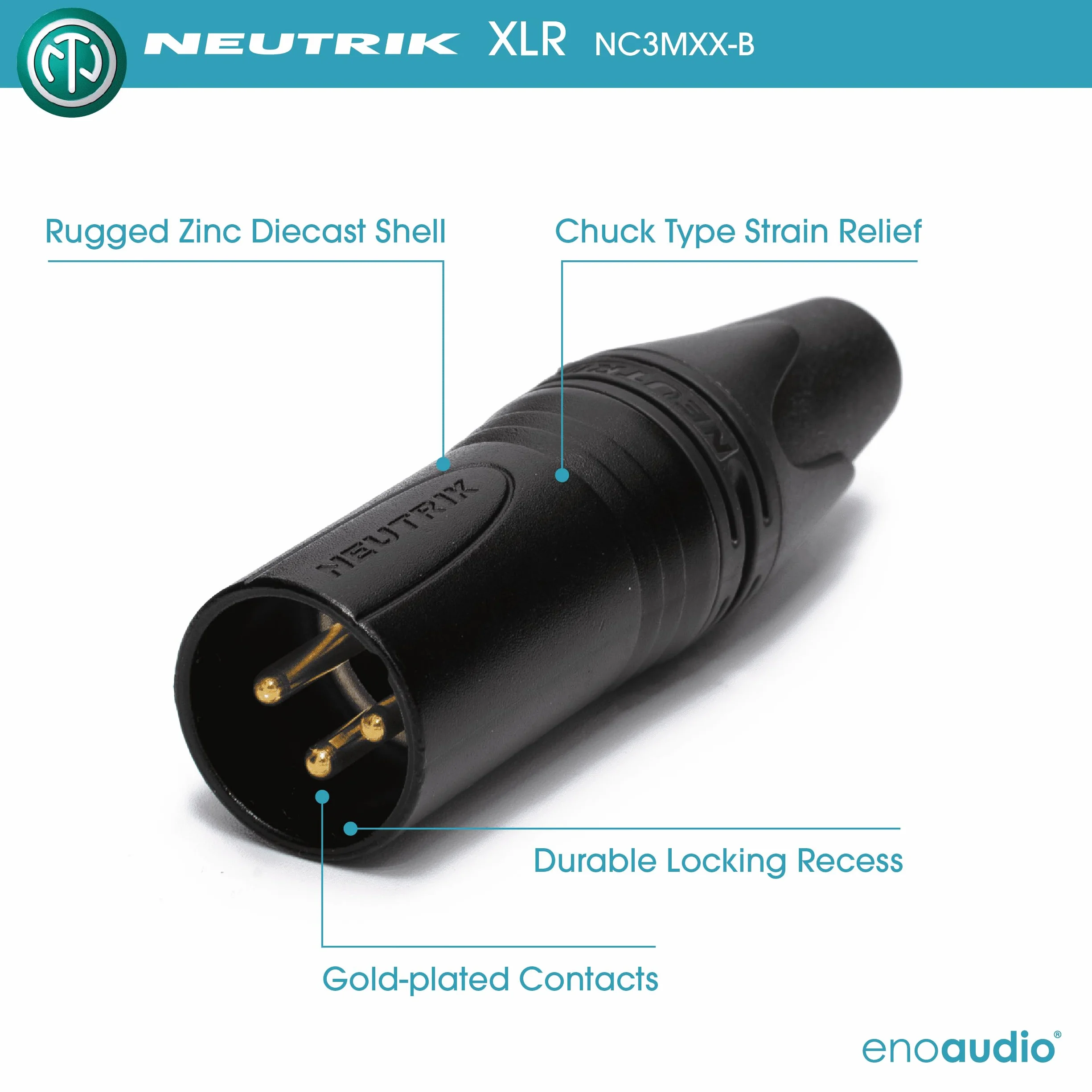 enoaudio Mogami 2932 8 Multicore analógico Cable Snake | D-Sub 25 – Neutrik XLR macho | HiFi - 3,0 m