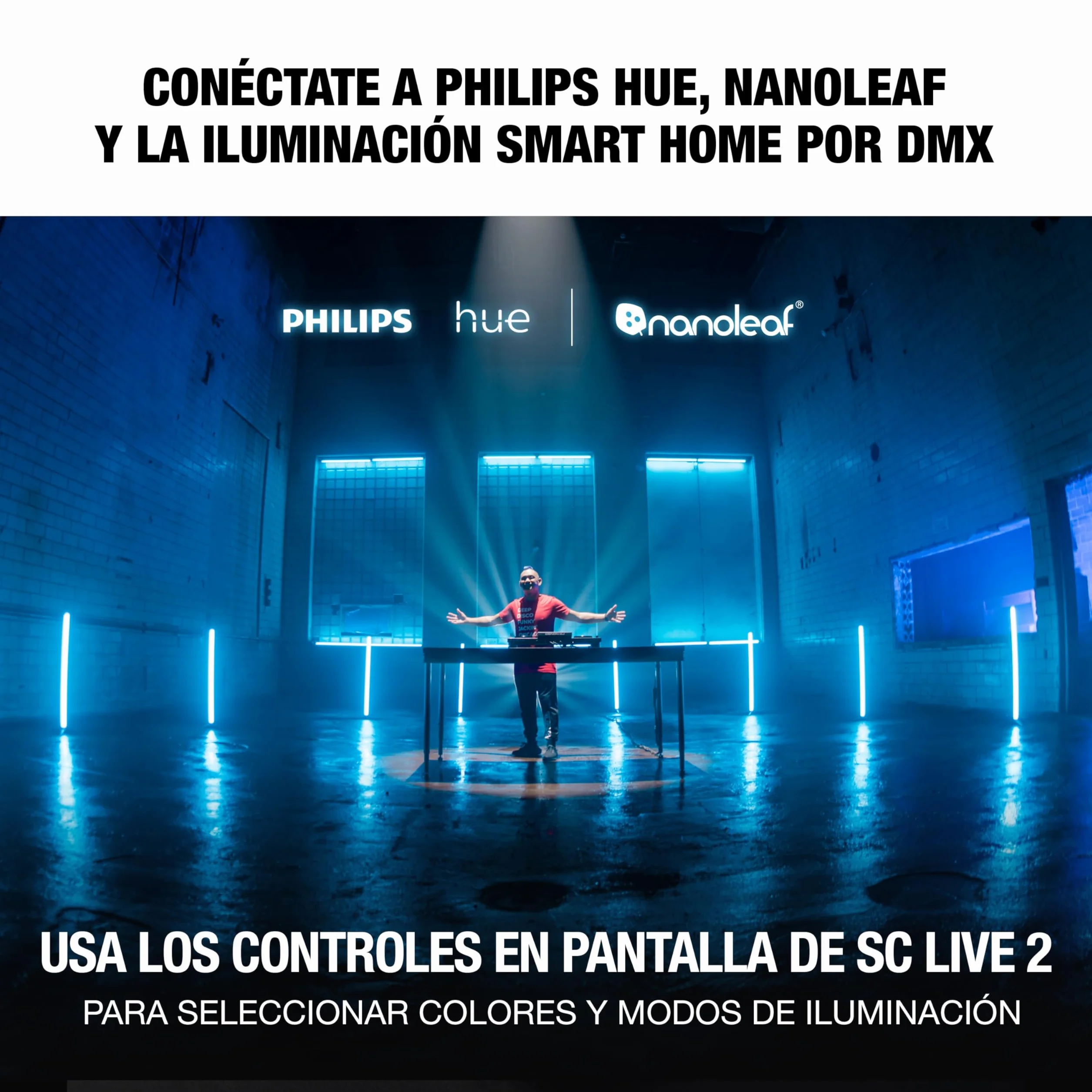 Denon DJ SC LIVE 2 - Controlador DJ autónomo, streaming de Amazon Music, pantalla táctil de 7", WiFi, altavoces, compatible con Serato DJ y Virtual DJ
