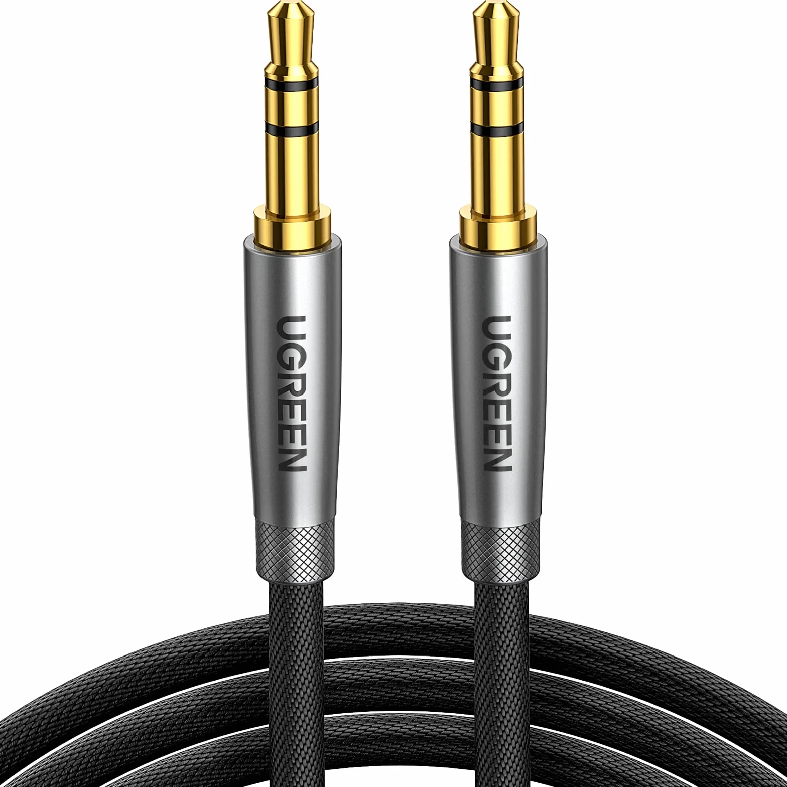 UGREEN Cable Audio Jack 3.5mm Macho HiFi Estéreo Nylon Trenzado Auxiliar 1M